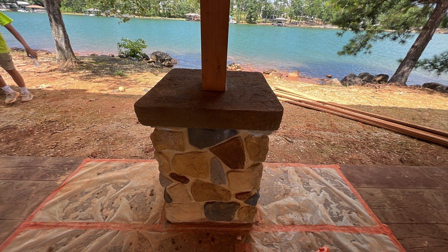 Stamped Concrete Pavilion Slab by Xtreme Concrete Services