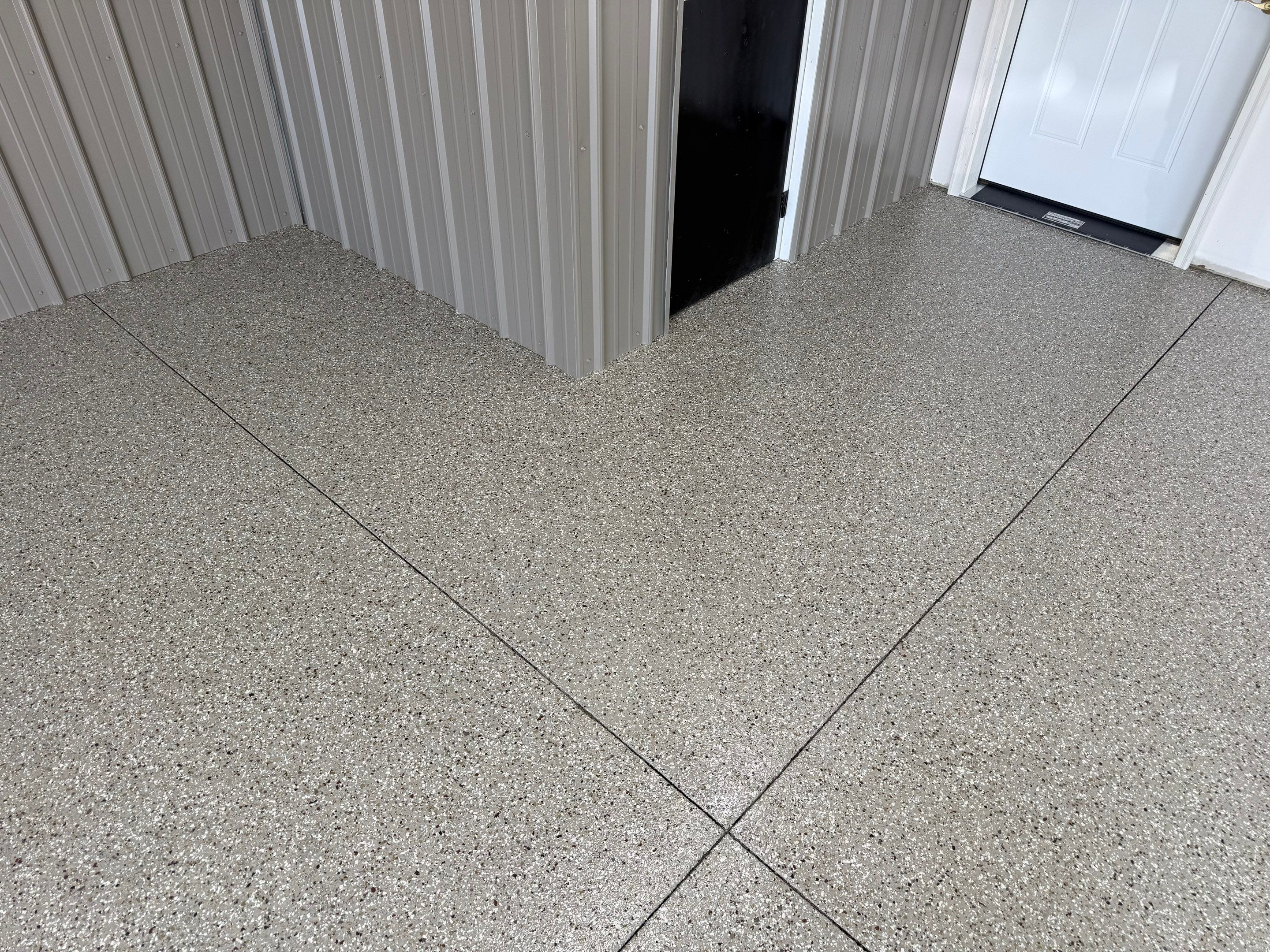 Creekbed Flake Coating in Woonsocket, SD by Select Painting, Coatings & Garage Cabinets