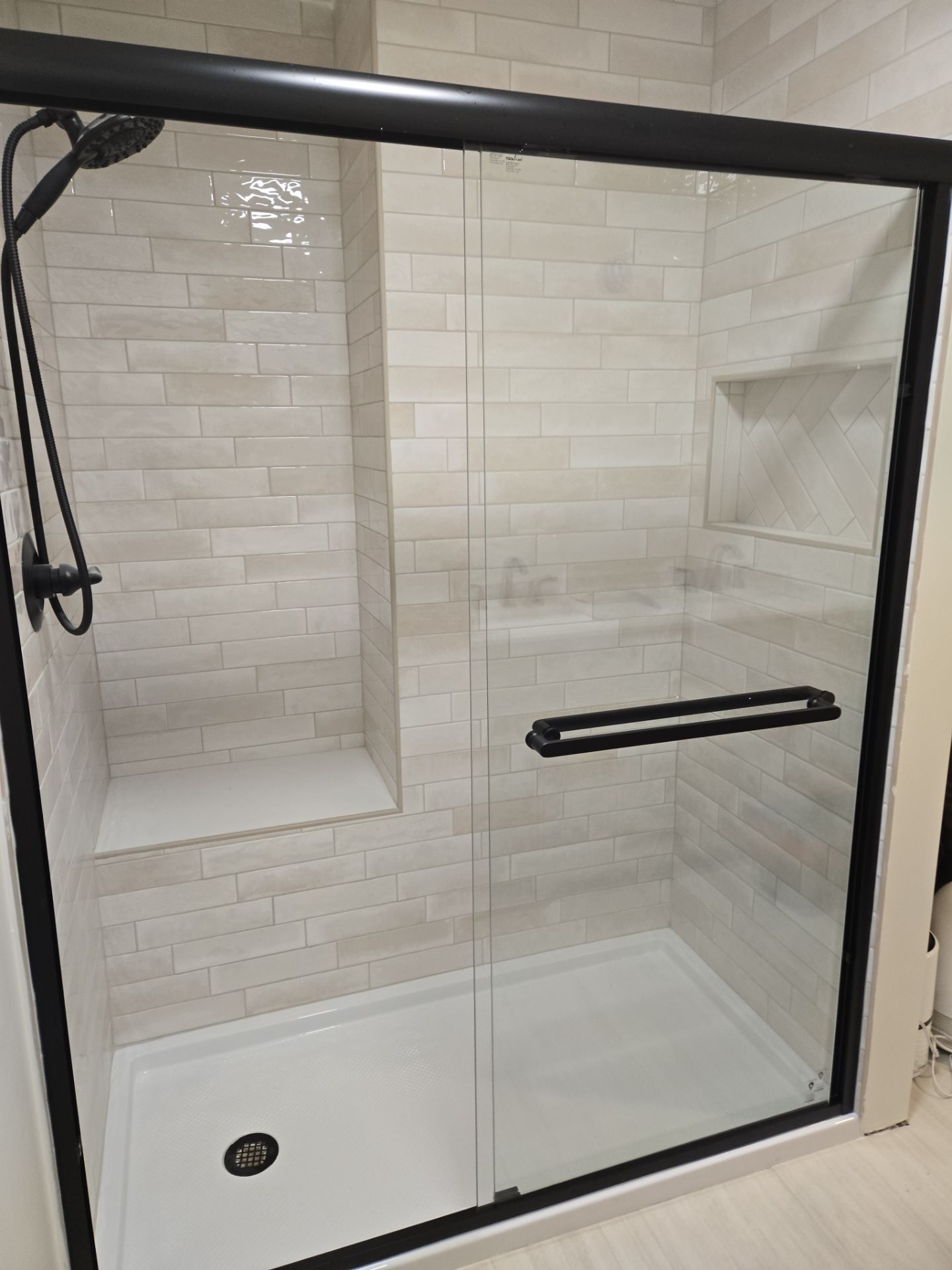 🚿 Seamless Shower Door Install – Just the Finishing Touch!* by A Step Above Handy LLC 
