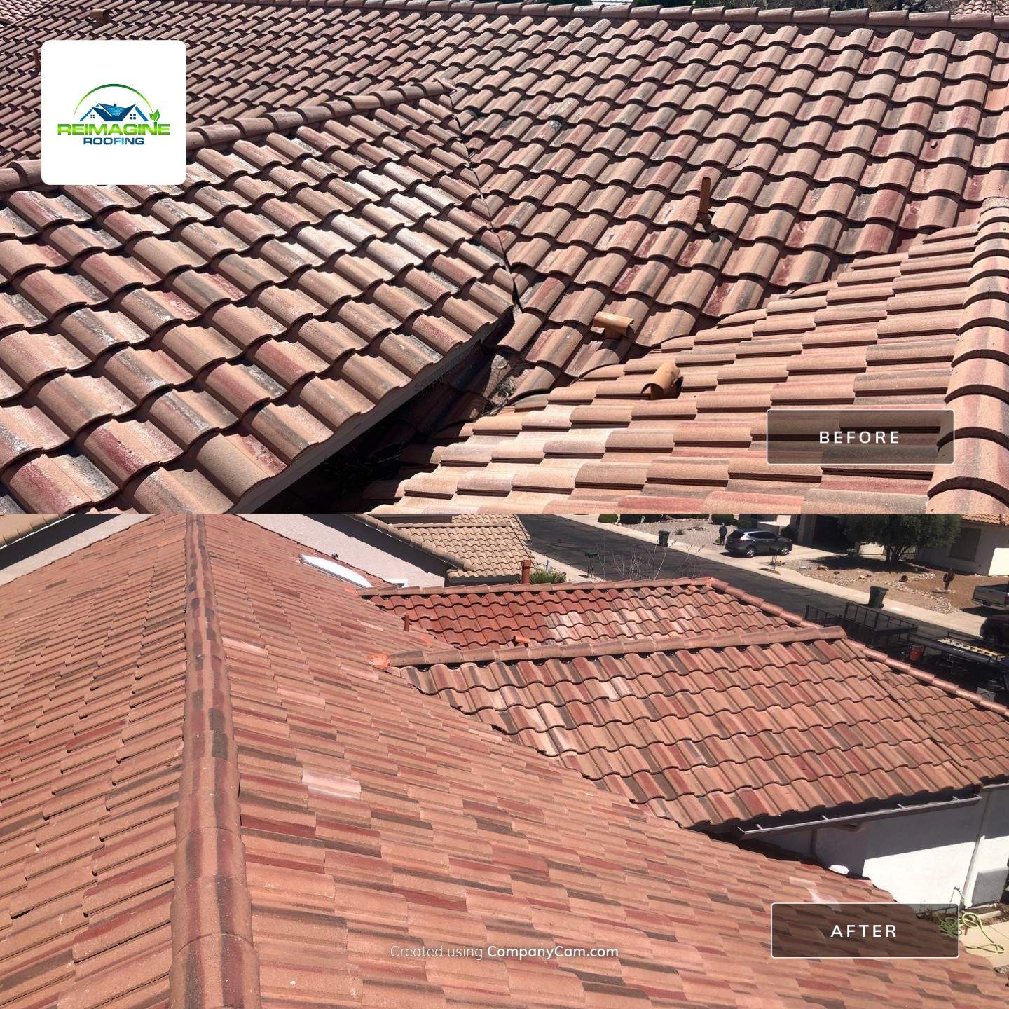 Teracotta Concrete Tile by Reimagine Roofing