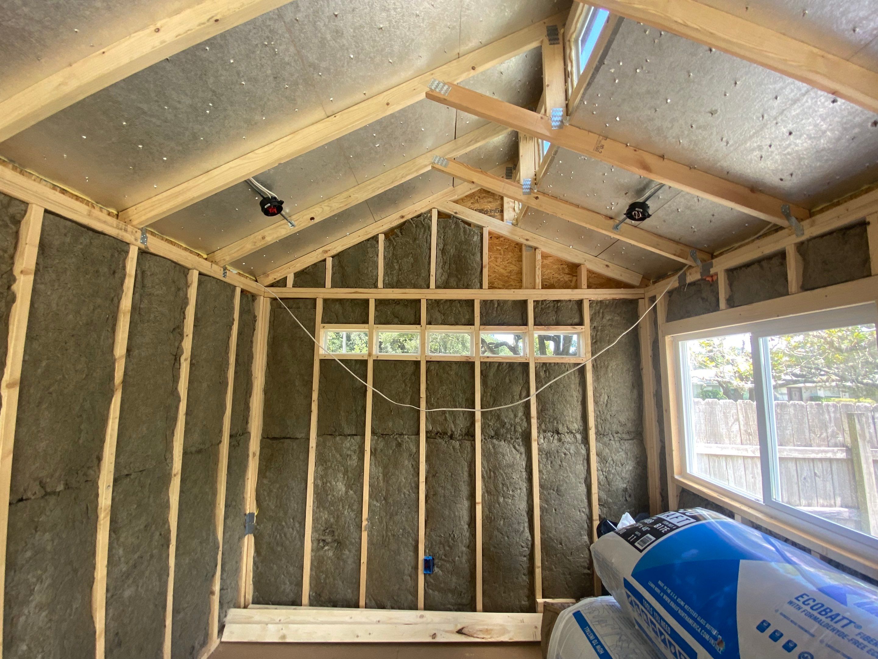 Outdoor Office Shed Interior Remodel in Longwood: From Drywall to Paint by HandyMangum