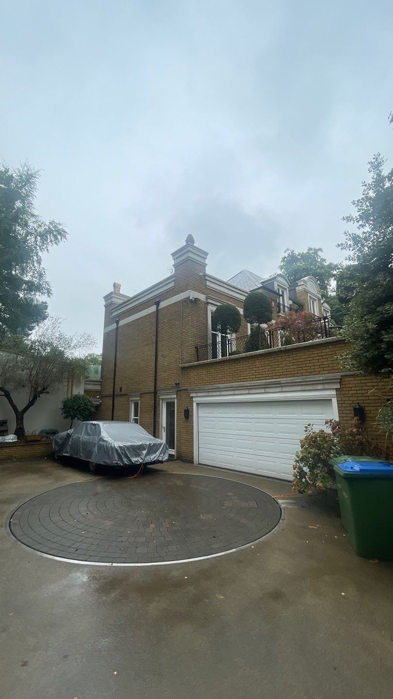 Stone Work Cleaning using Honda 15lpm Low Pressure Washing Machine by Ges Exterior Cleaning ltd