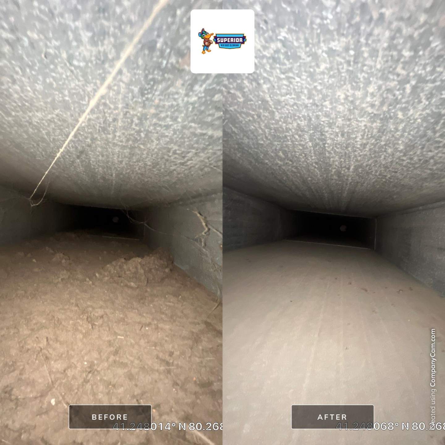 Air Duct Cleaning With a Vacuum Truck in Mercer, PA. by Superior Air Duct Cleaning