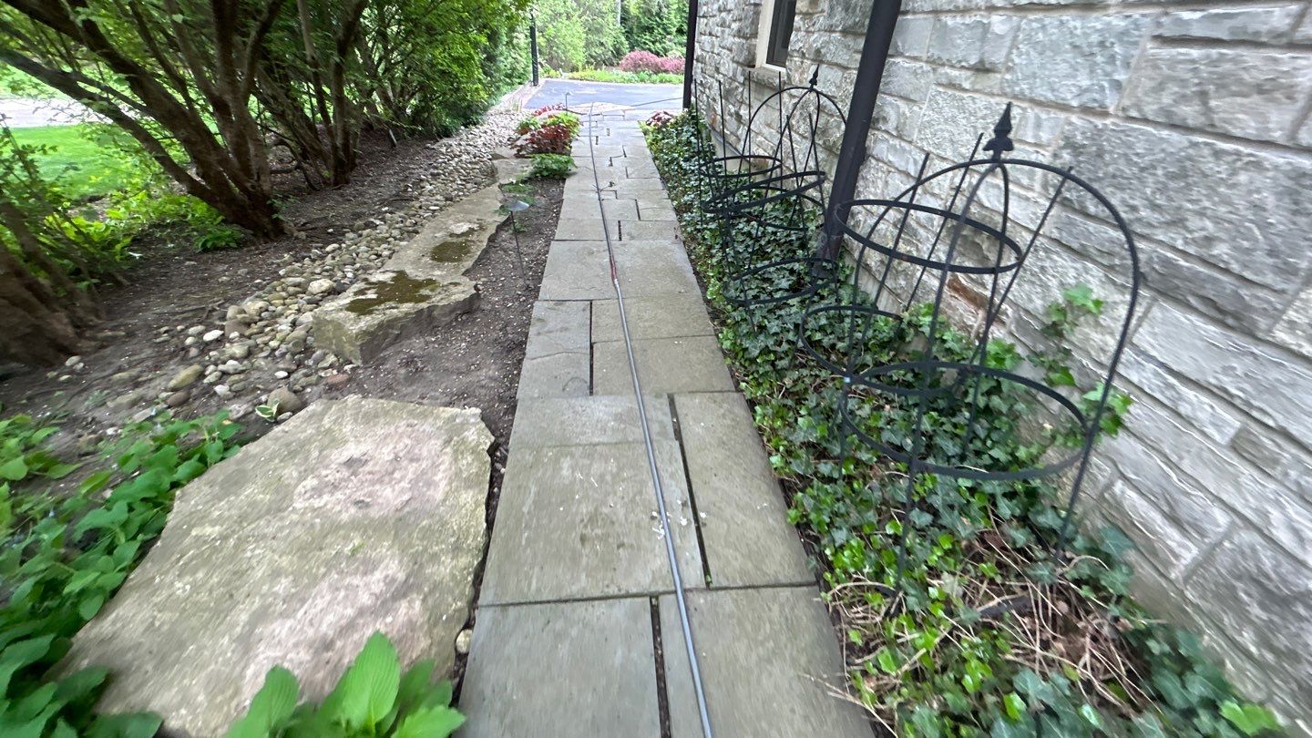 Winnetka, IL bluestone patio cleaning by Northern Power Washing LLC.