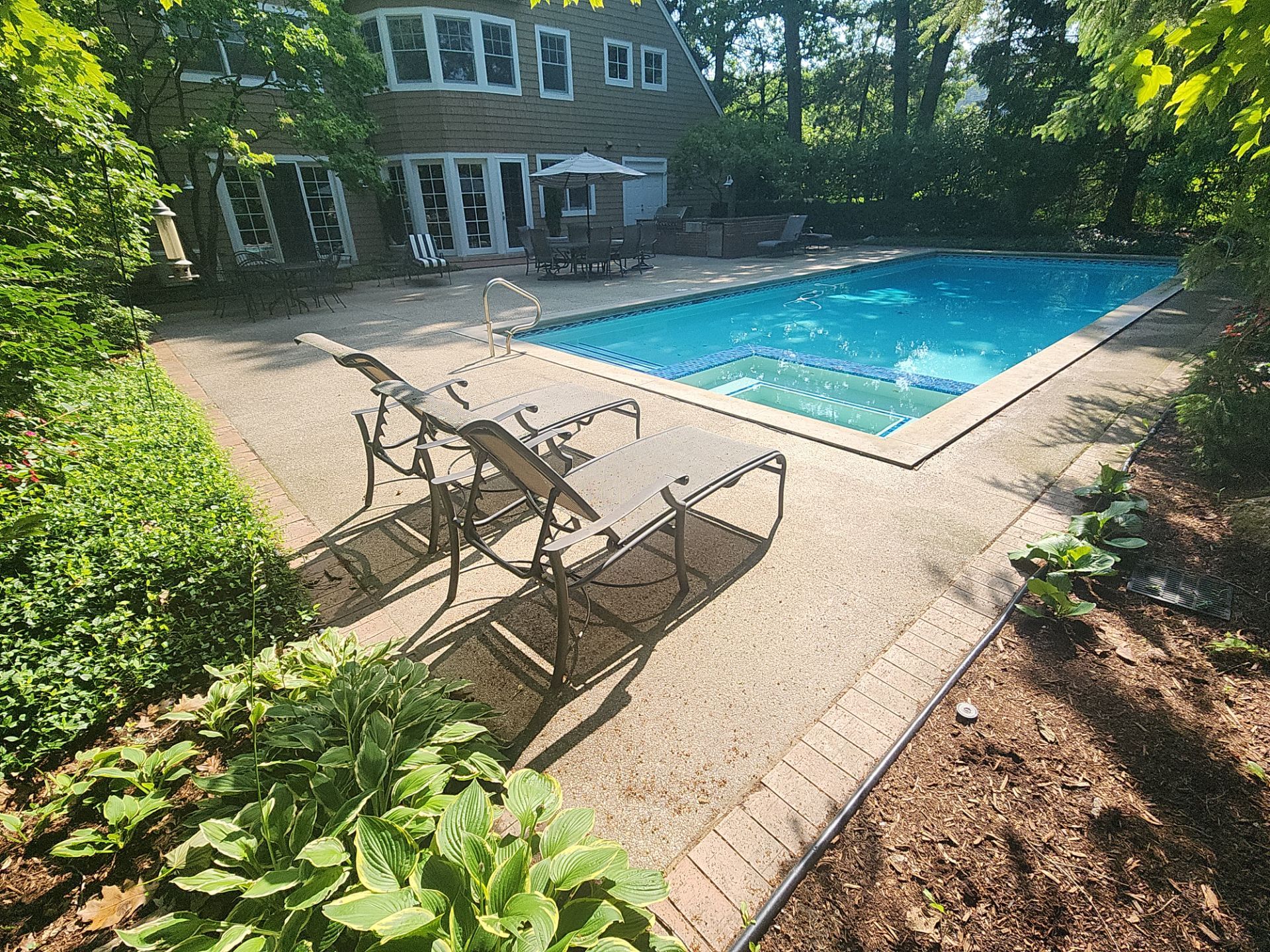 Highland Park brick cleaning by Northern Power Washing LLC.