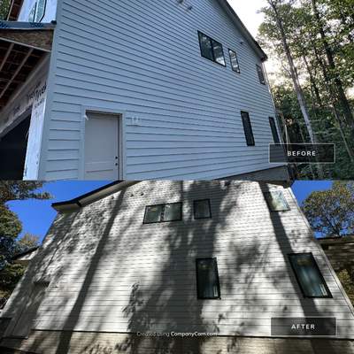 Siding Installation using JH Select Cedarmill Eased Edge