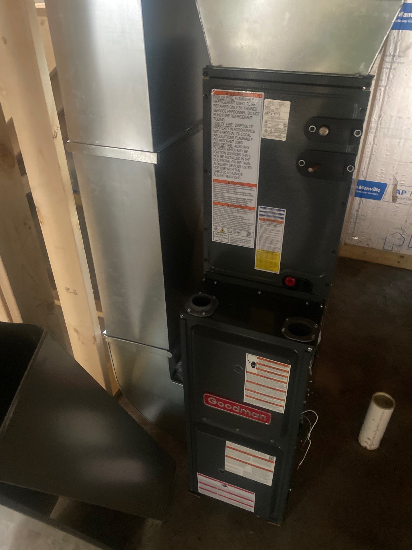 Goodman Furnace and HVAC Ductwork Installation in Pepin by Gunderson Plumbing & Concrete LLC