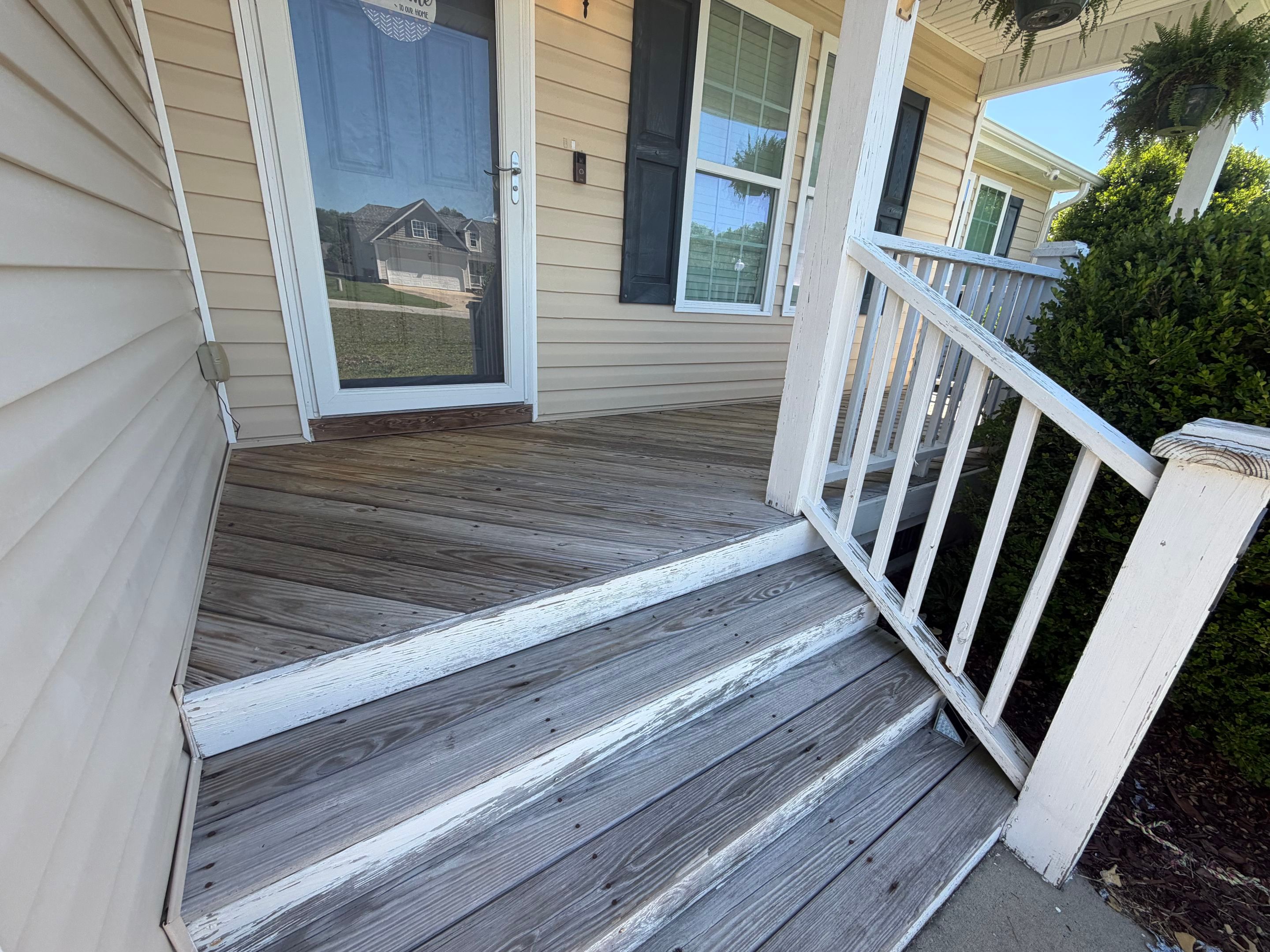 Front Porch Restoration in Angier NC | Before and After Porch Makeover by Elite Remodeling and Design LLC