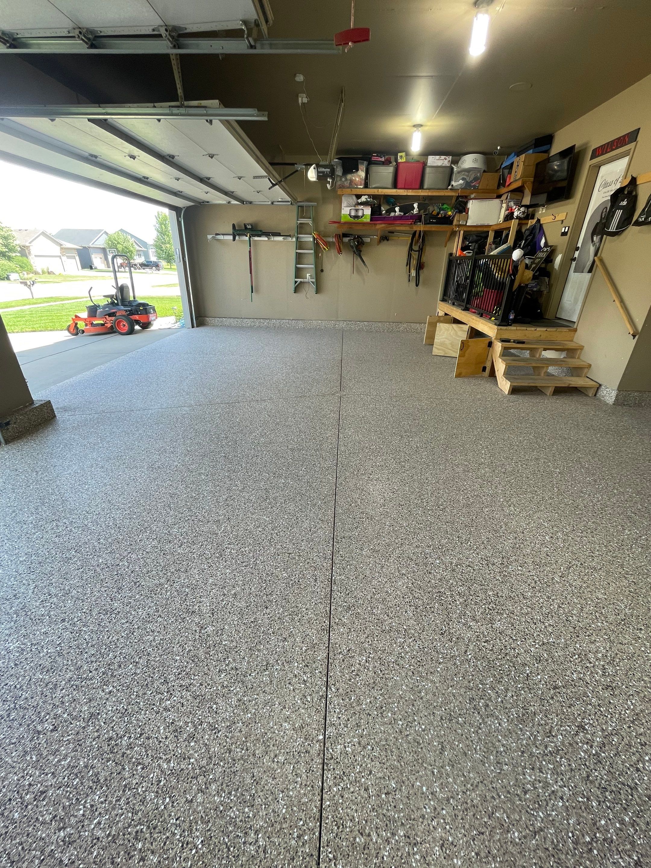 Garage Floor Coating in Tea, South Dakota by Select Painting, Coatings & Garage Cabinets