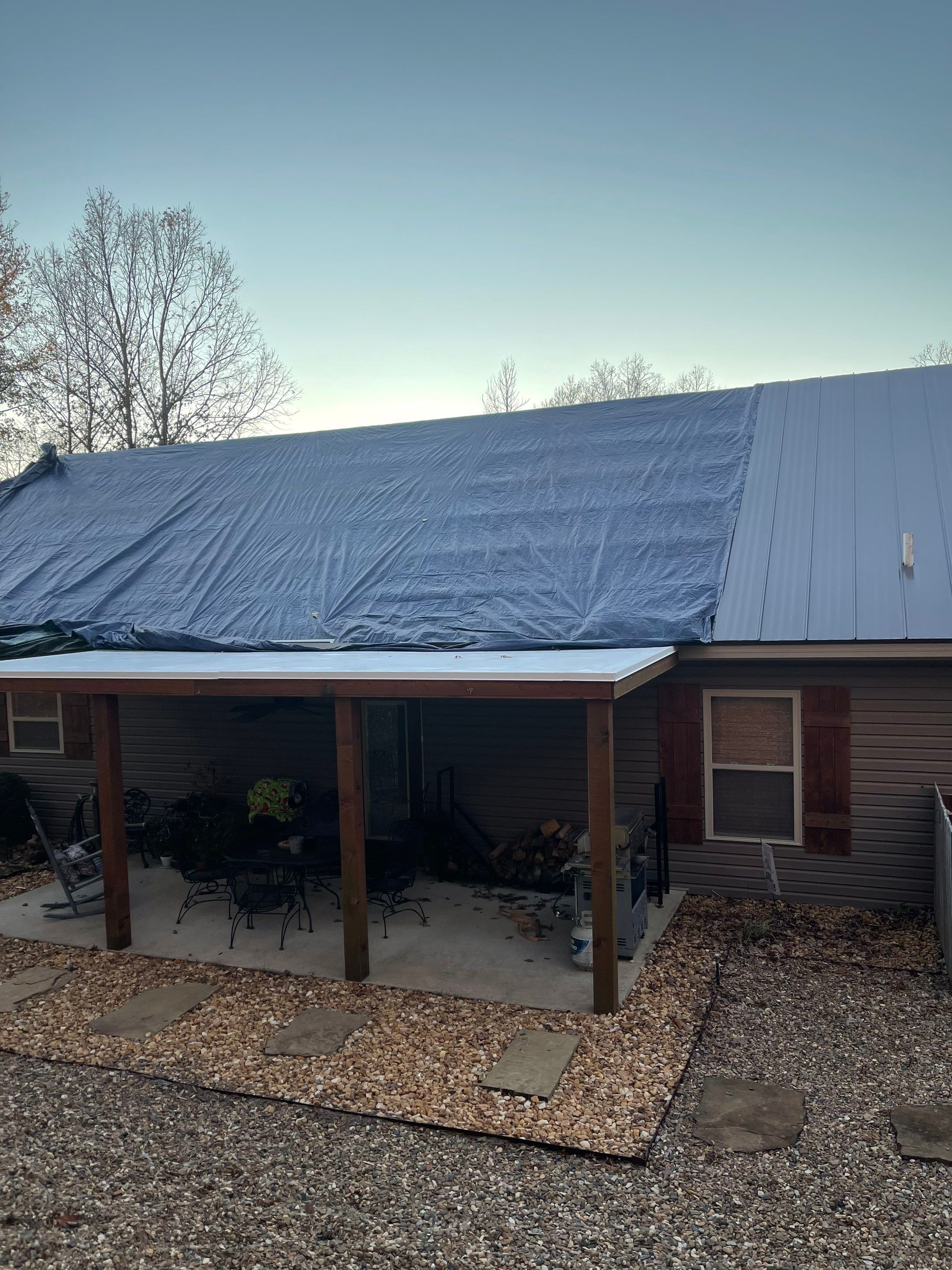 Residential Metal Roof Replacement using Reed's Metals: 26 GA. Standing Seam: Charcoal Grey by Hostetler Roofing