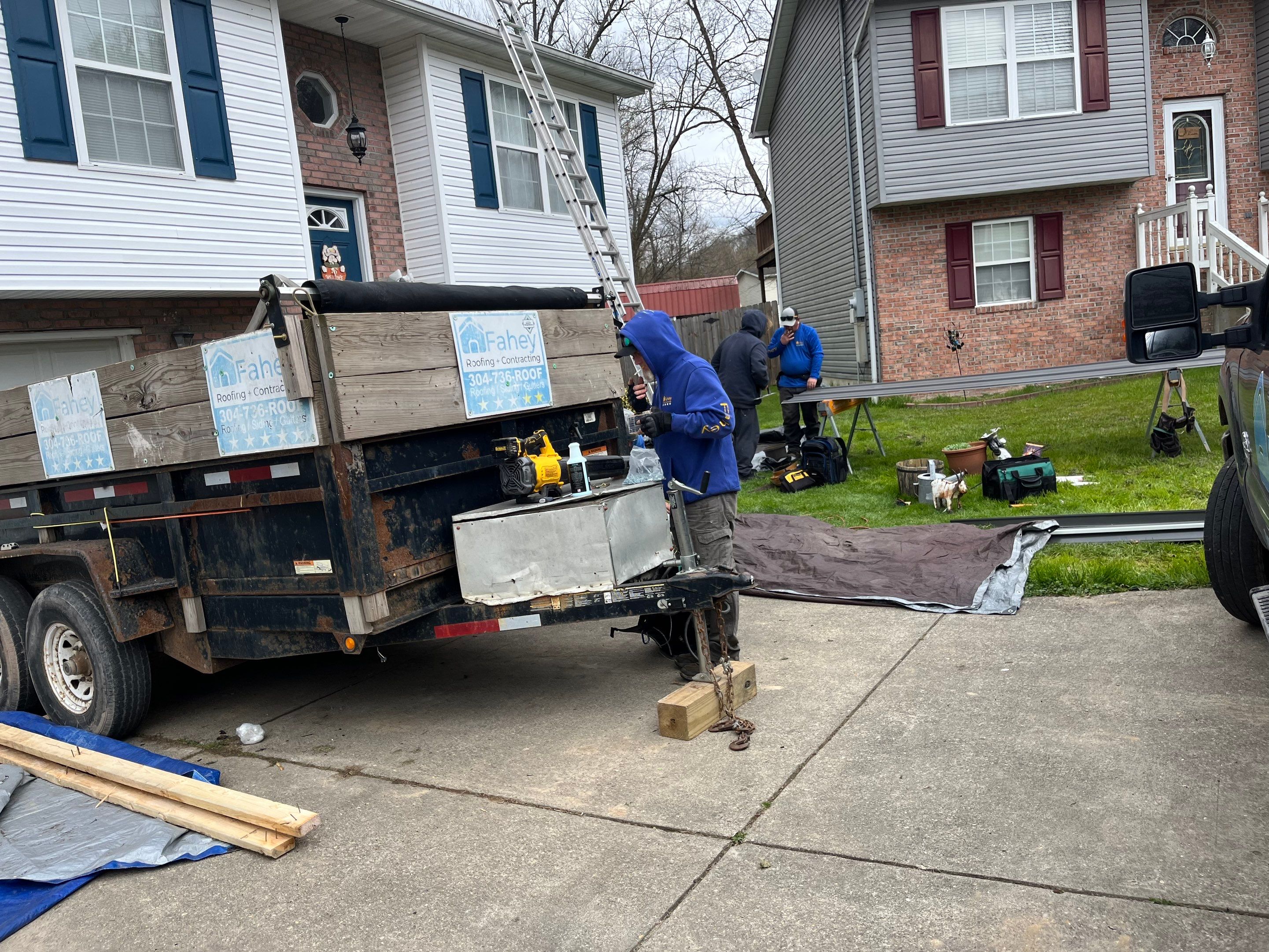 Residential Roofing Installation using Union Corrugatting Metal Roofing by Fahey Roofing + Contracting