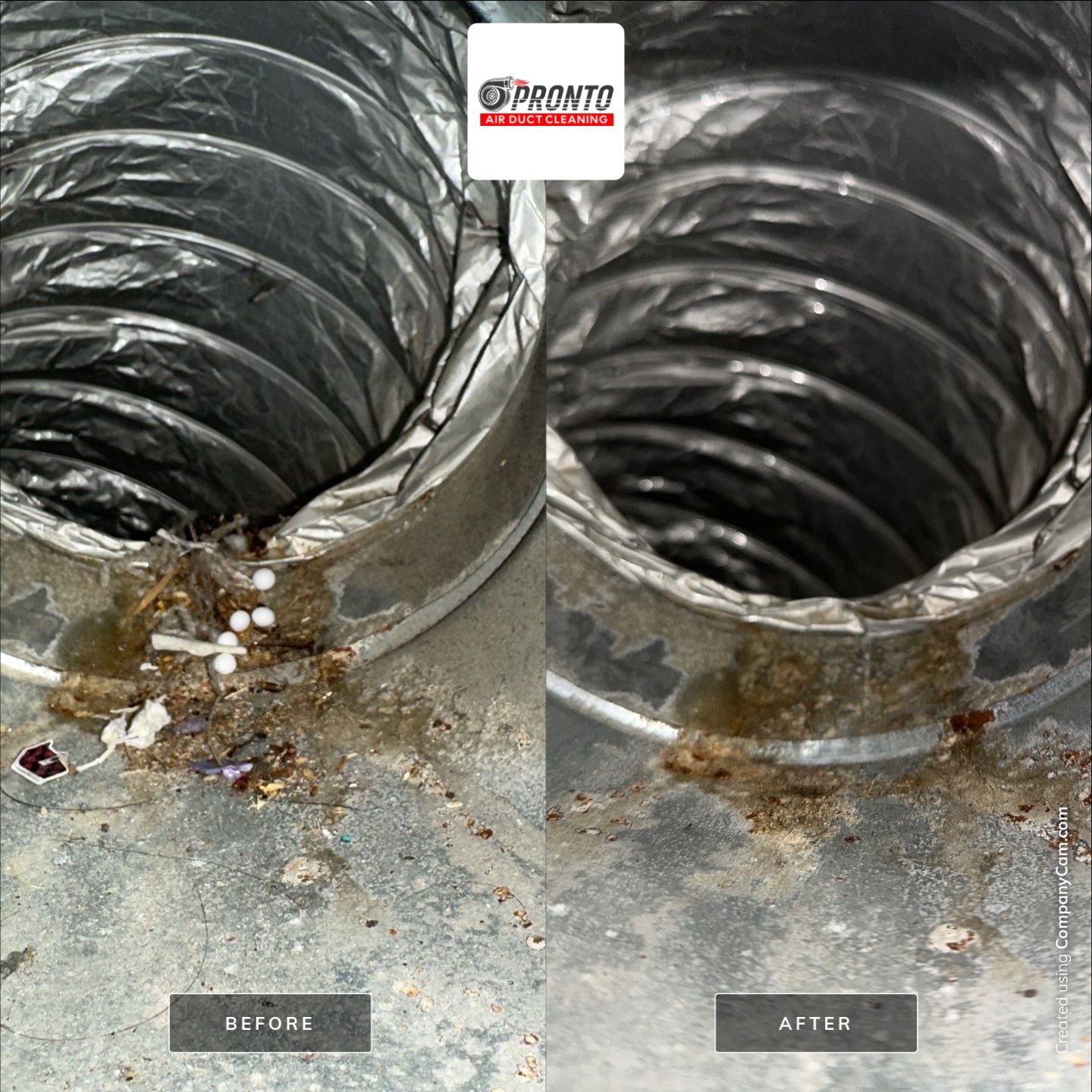 Air duct cleaning using Hypervac by Pronto Air Duct Cleaning
