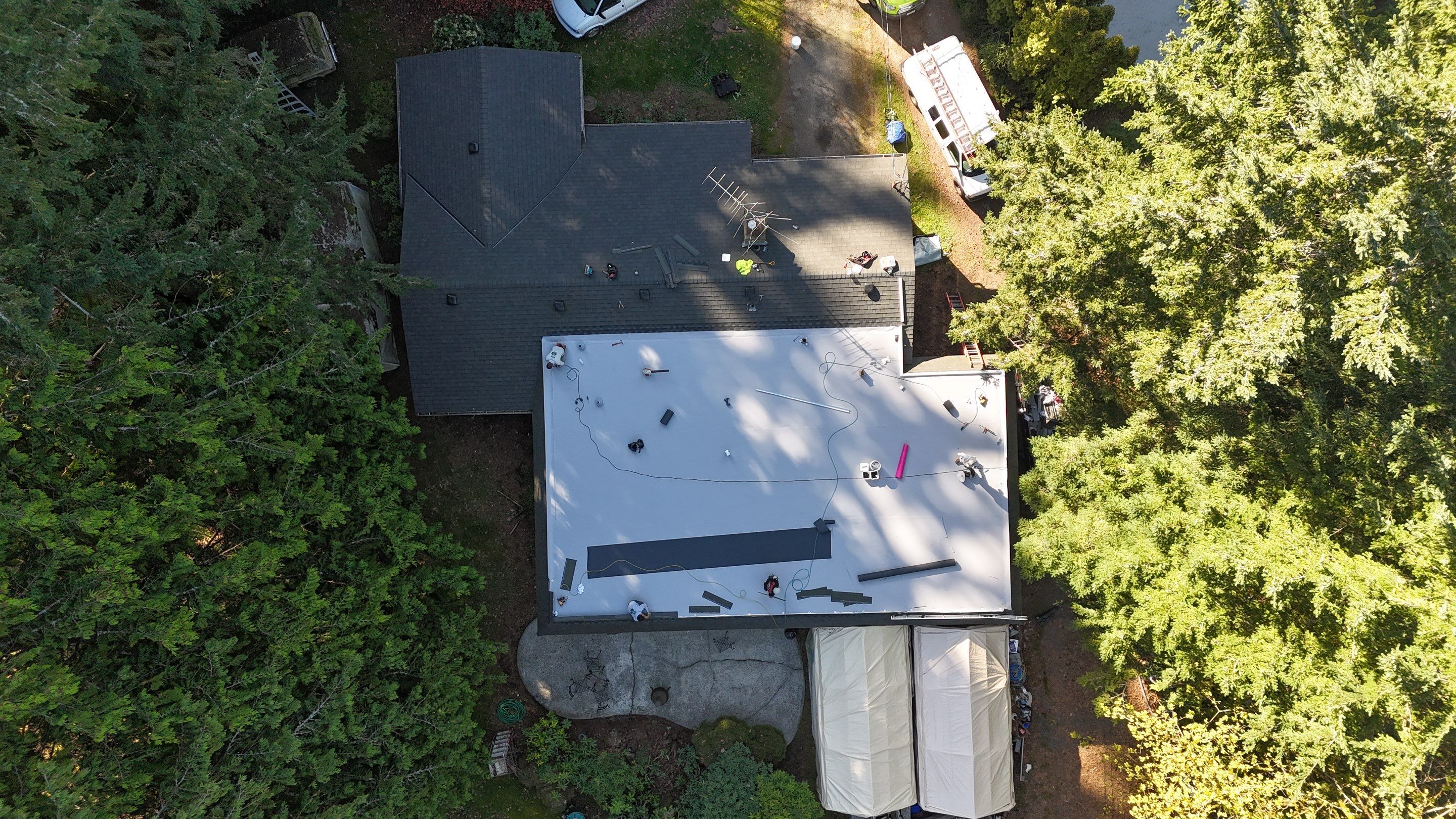 Residential Roofing Installation using GAF UHDZ Shingles by Roofing Formula LLC