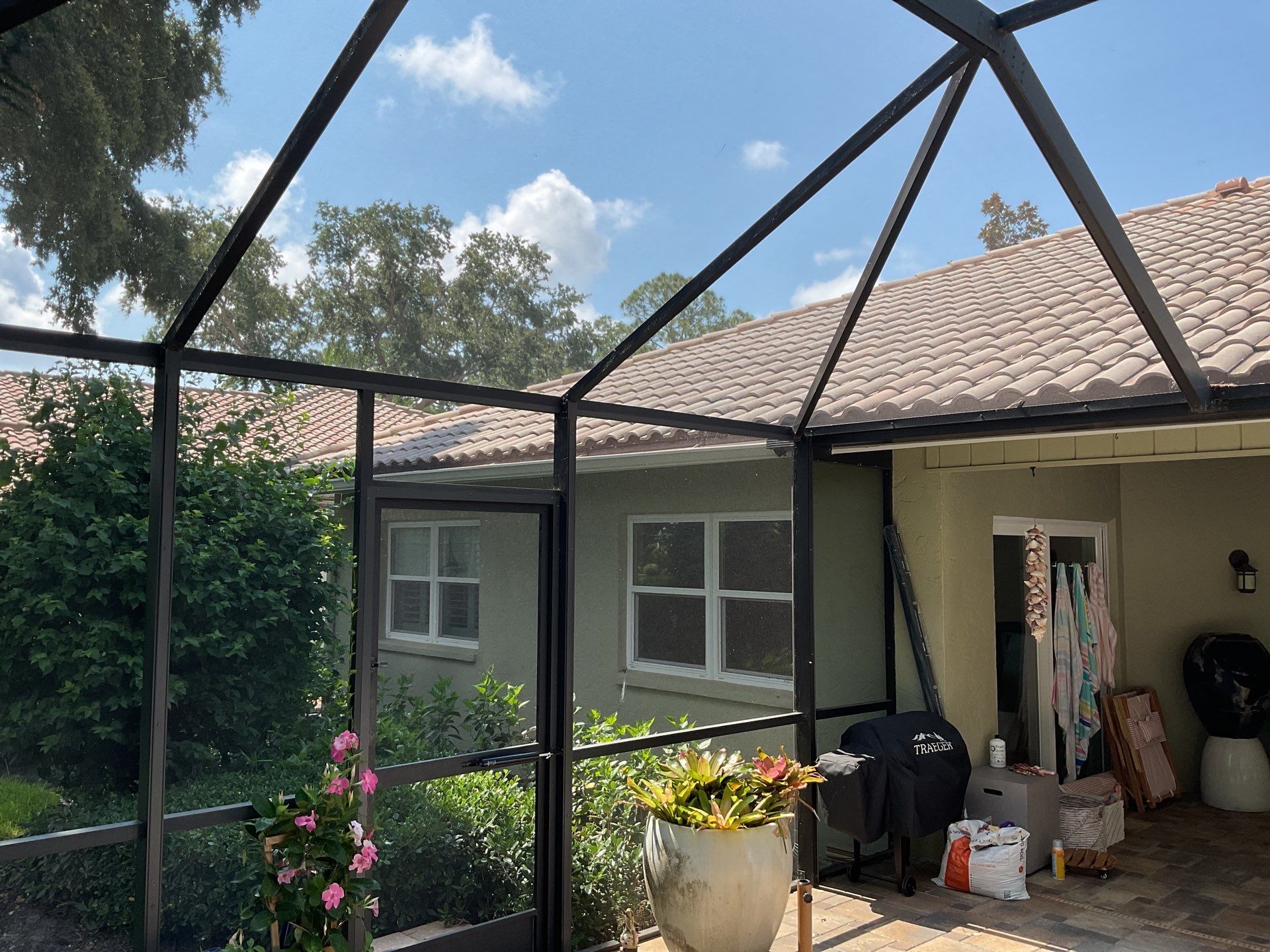 White Gutter Installation in Sarasota FL by Gutter Professors