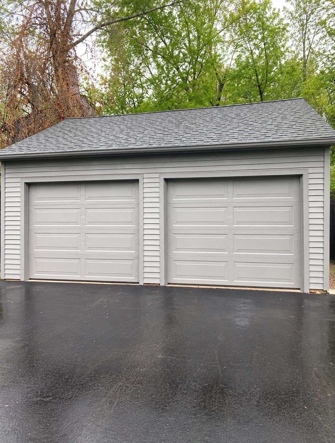 Garage Door Installation using Amarr Lincoln garage door by DiGiorgi Roofing and Siding Inc
