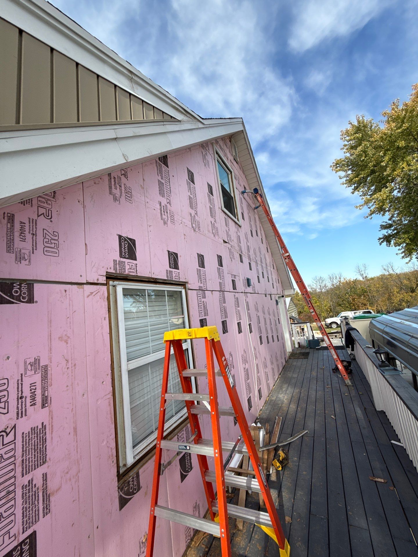 Out with the Old , in with the Blue  by EEC  Windows, Siding & Roofing 