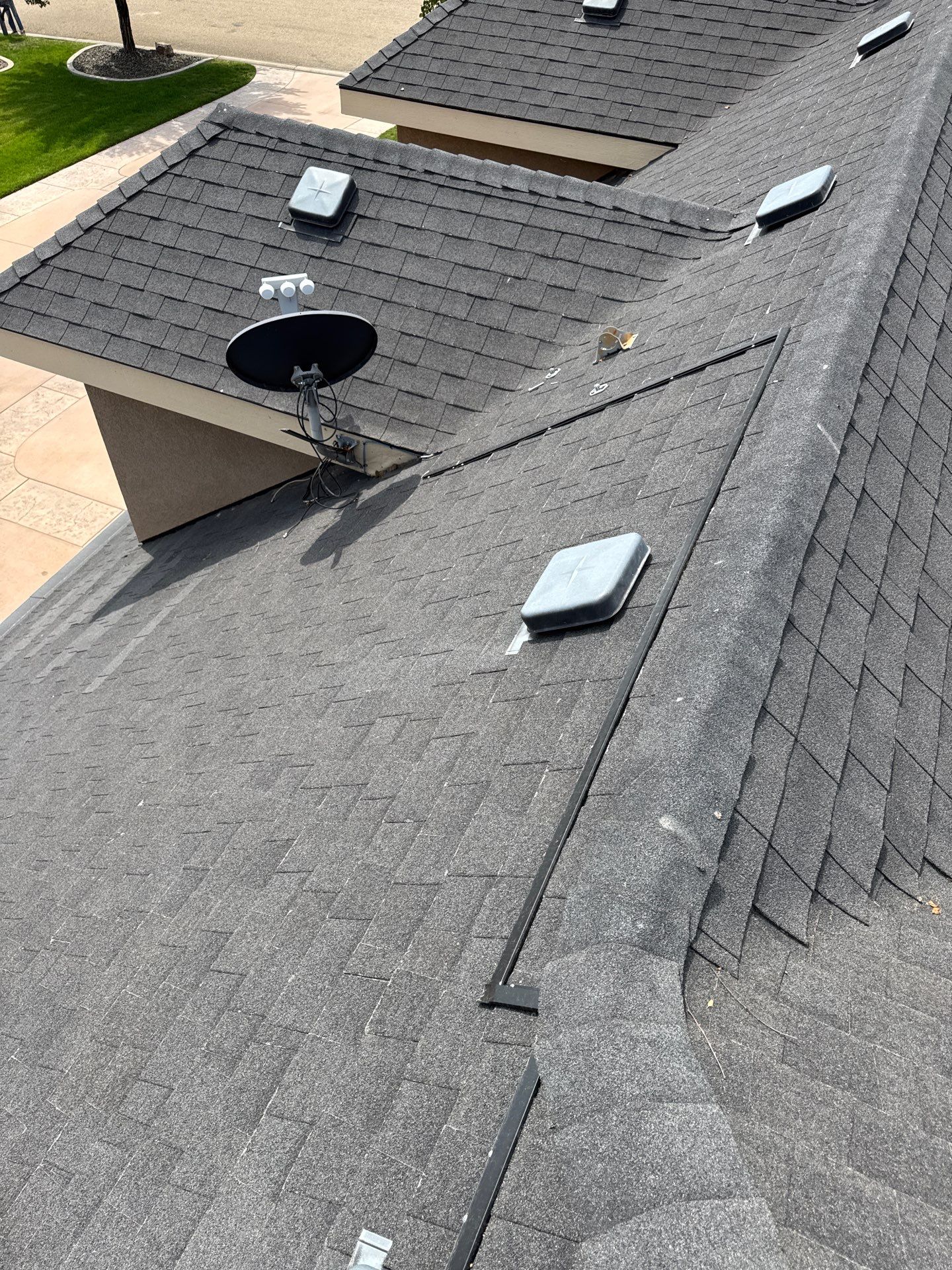 Middleton Residential Roof Replacement with Dark Grey Architectural Shingles by Olive Roofing