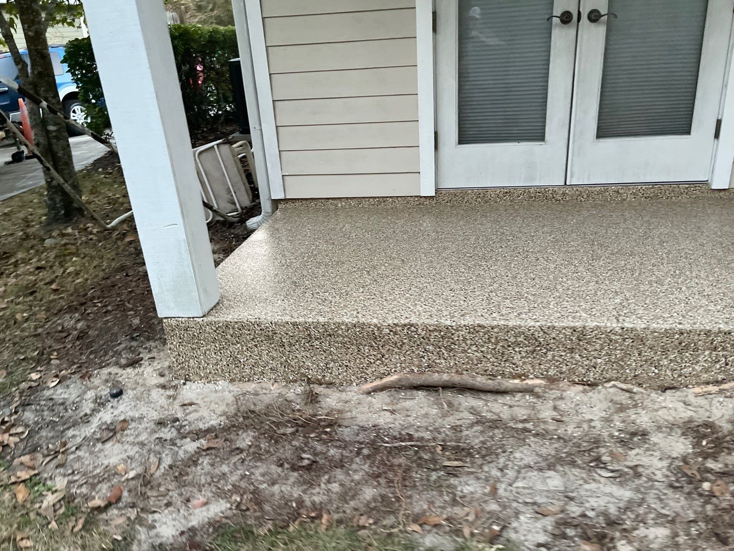 Patio  in Gainesville, FL in Sandstone by Cross Creek Concrete Coatings