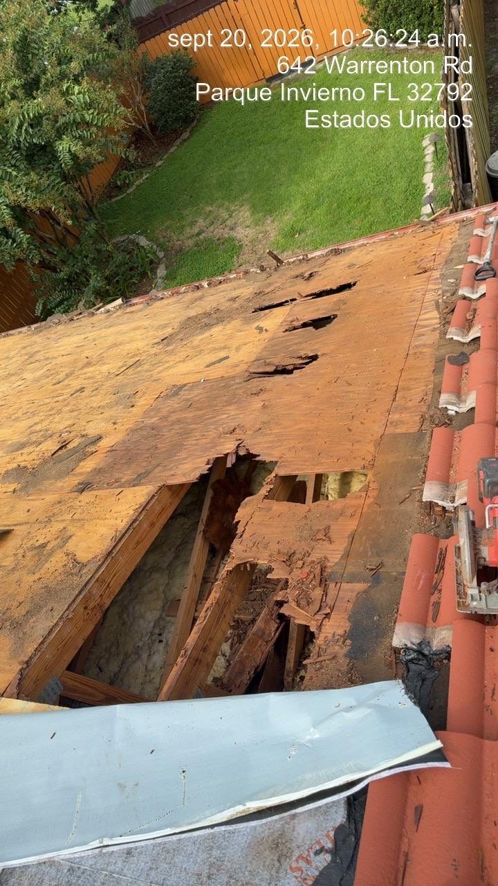 Residential Tile Roof Replacement and Gutter Installation in Winter Park by Pinnacle Roofing Group