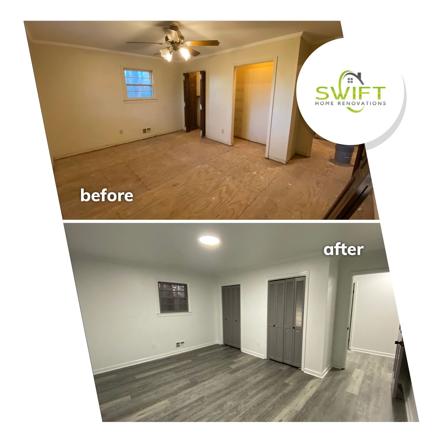 Interior Remodeling and Flooring Update Throughout Kennesaw Home by Swift Home Renovations