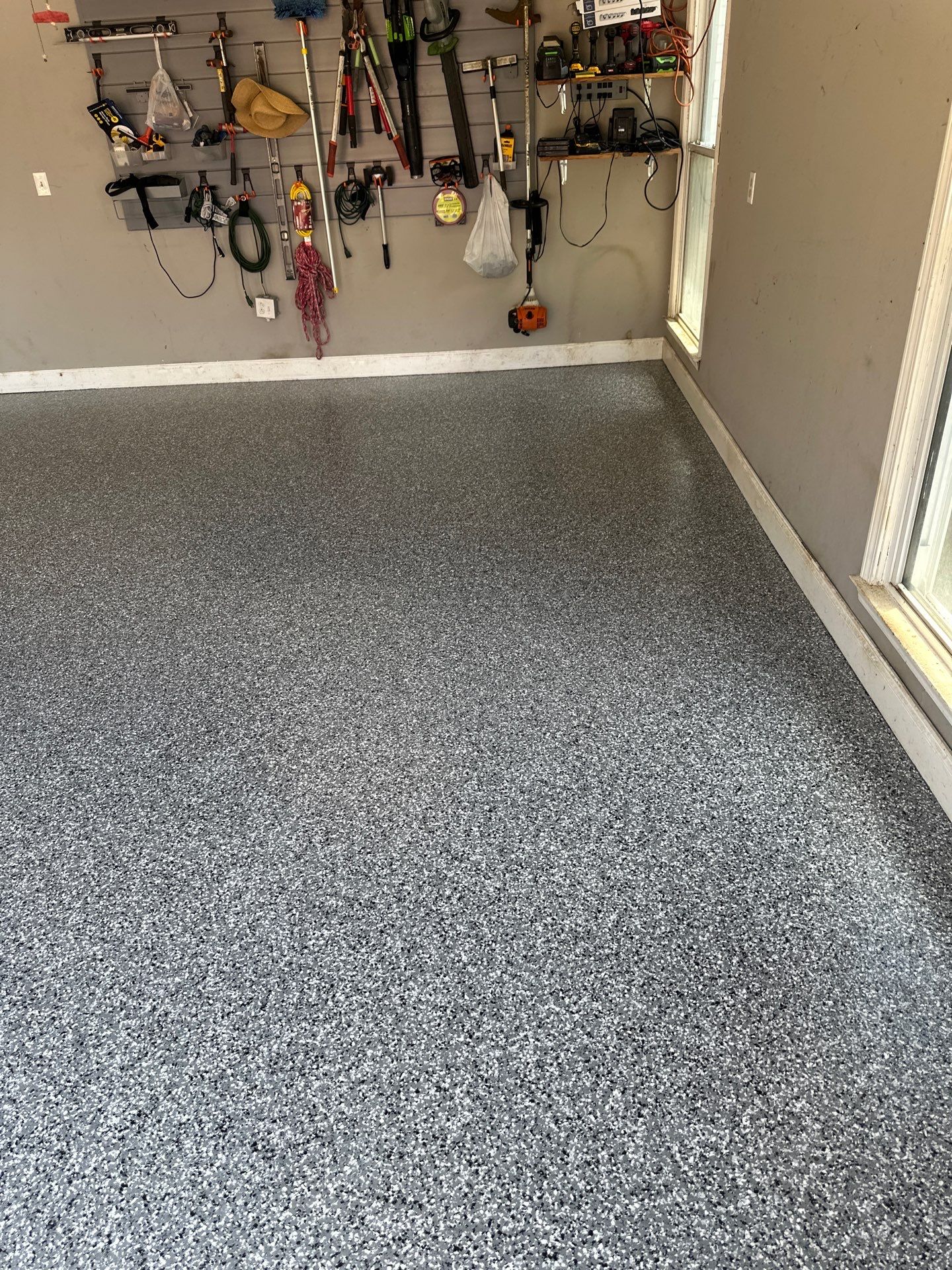 Garage Floor Coating using Wombat by My Garage Floor Guys