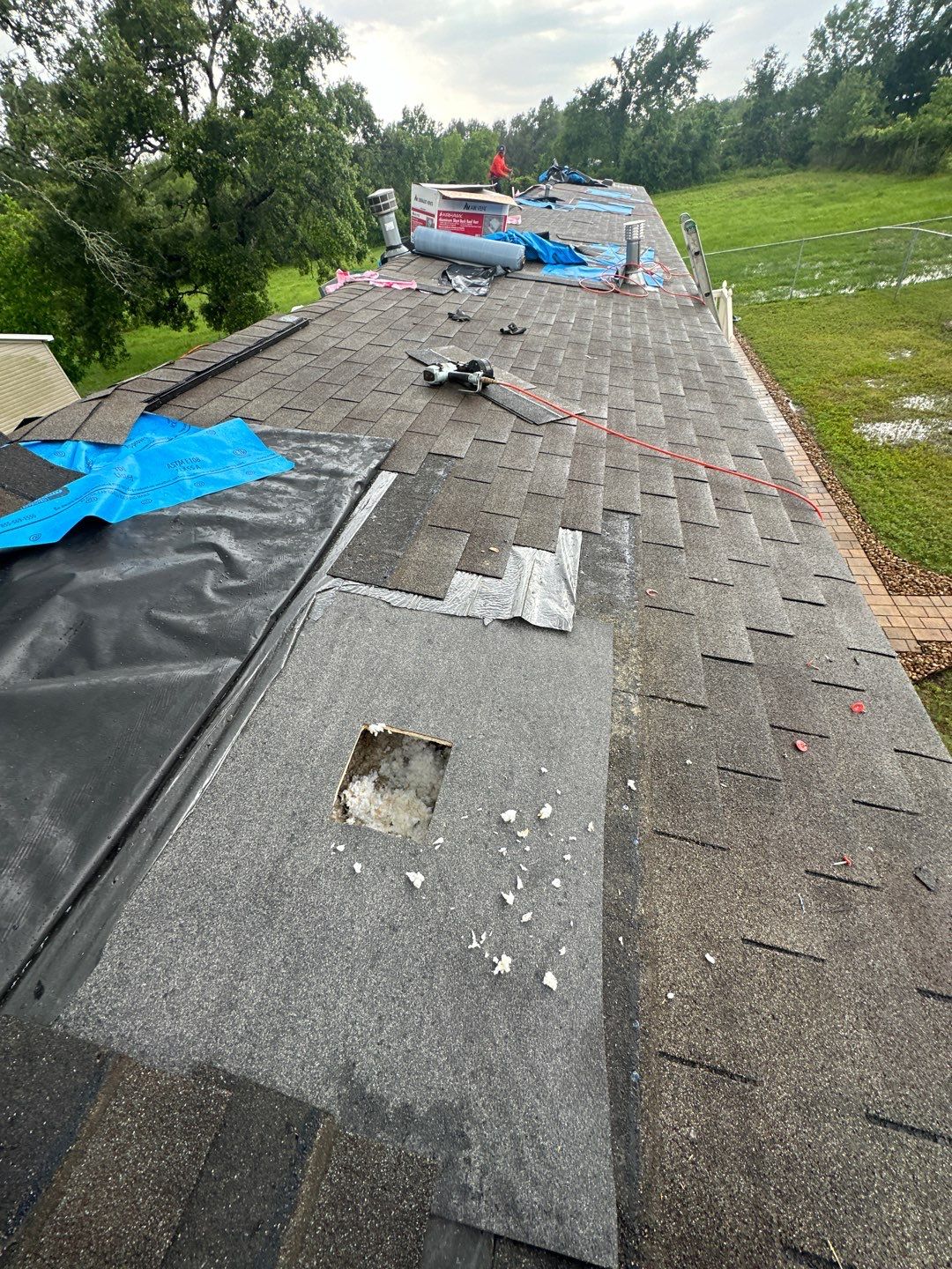 Hail Damage using Owen's Corning Duration (Lifetime) Shingles by Roof Repair Services LLC