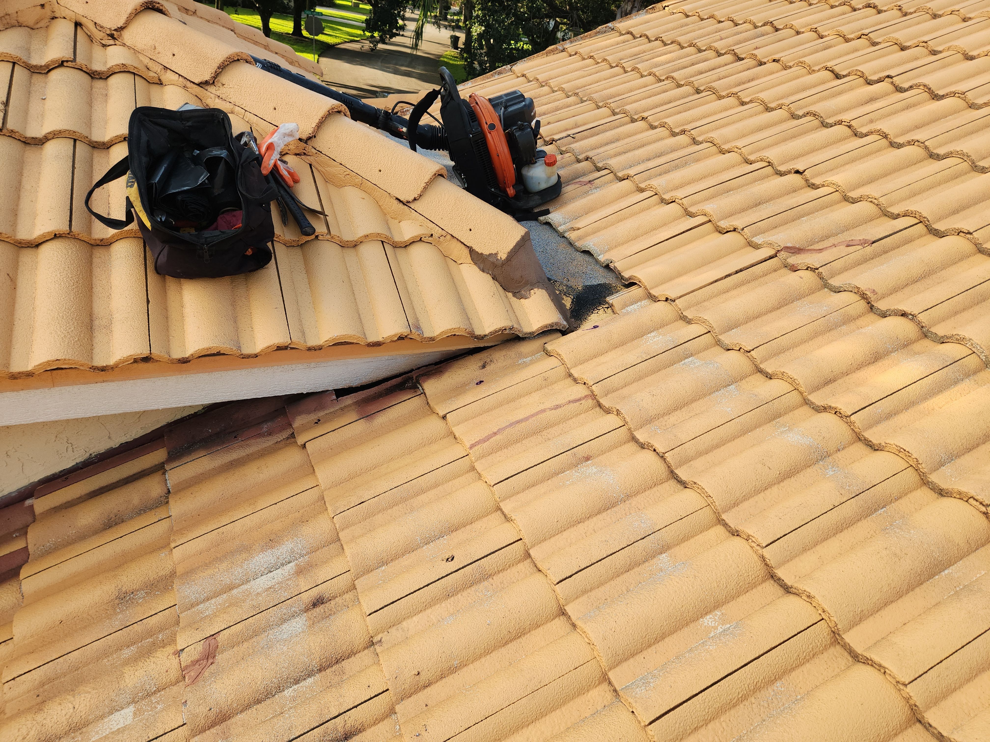 Concrete Tile Roof Repair and Decking Restoration in Delray Beach by Aastro Roofing