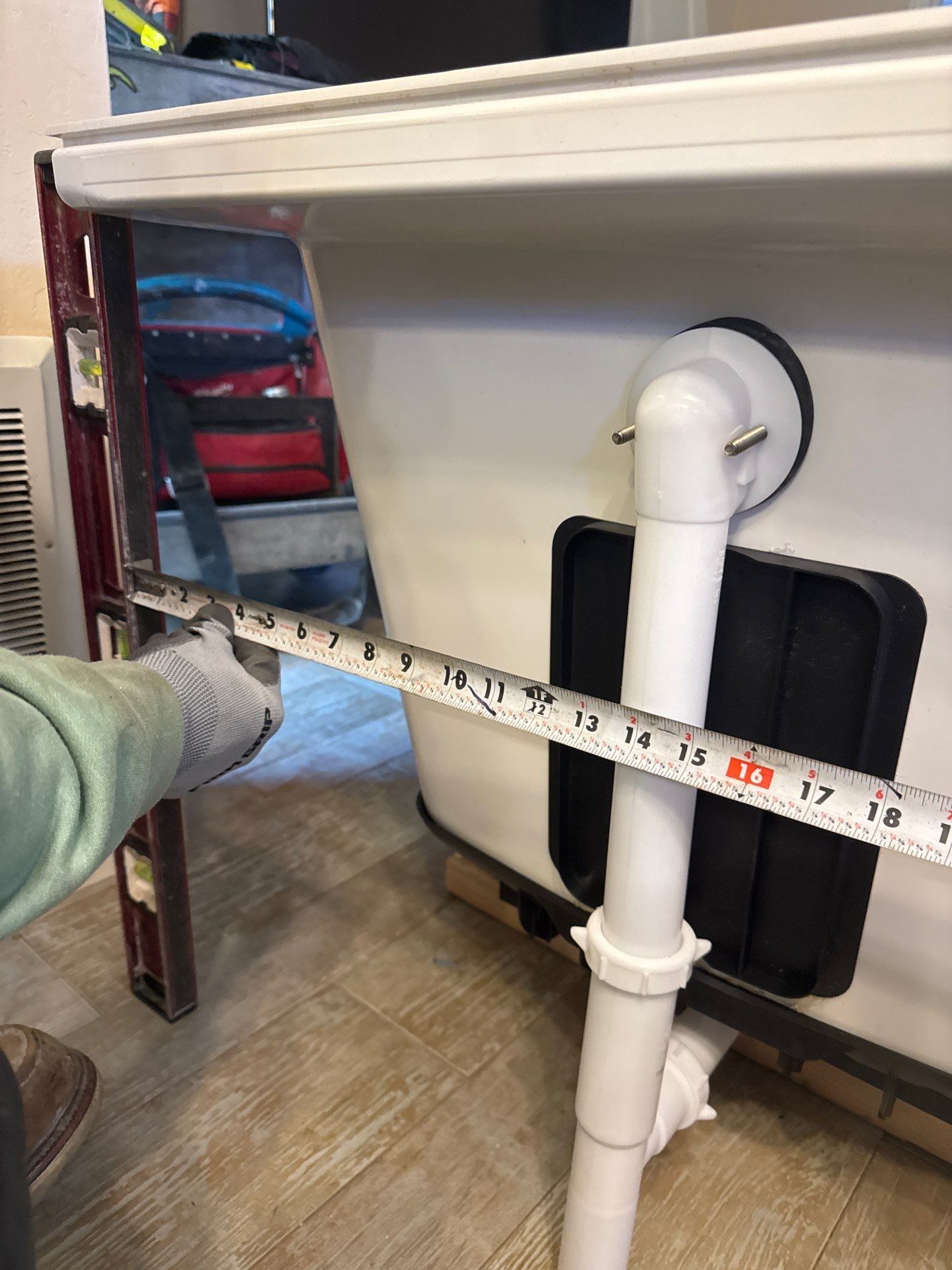 Shower Tub Installation with Underground Plumbing by Us Plumbing 