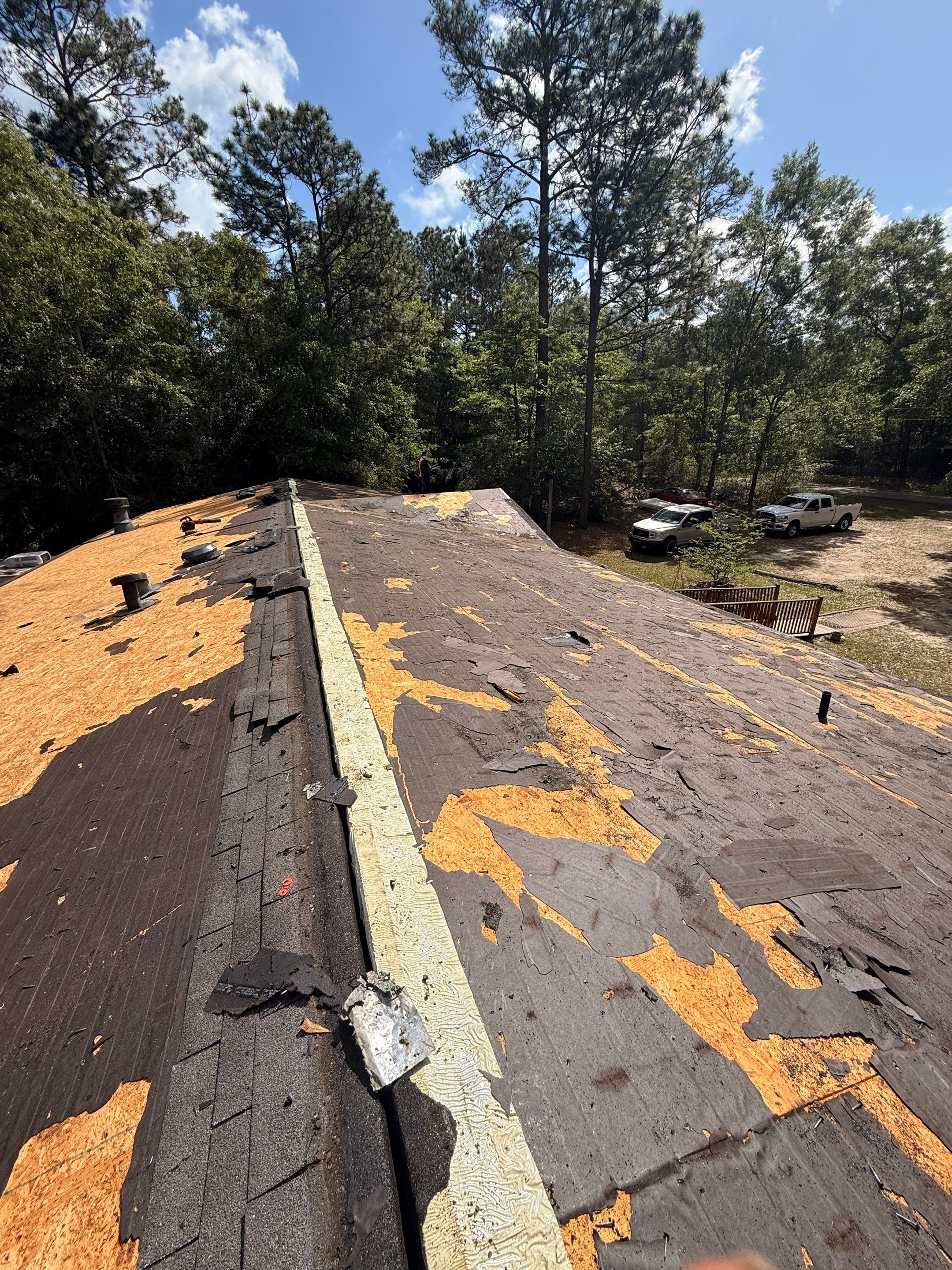 Manufactured Home Roof Replacement and Decking Repair in Kiln by Frontline Roofing
