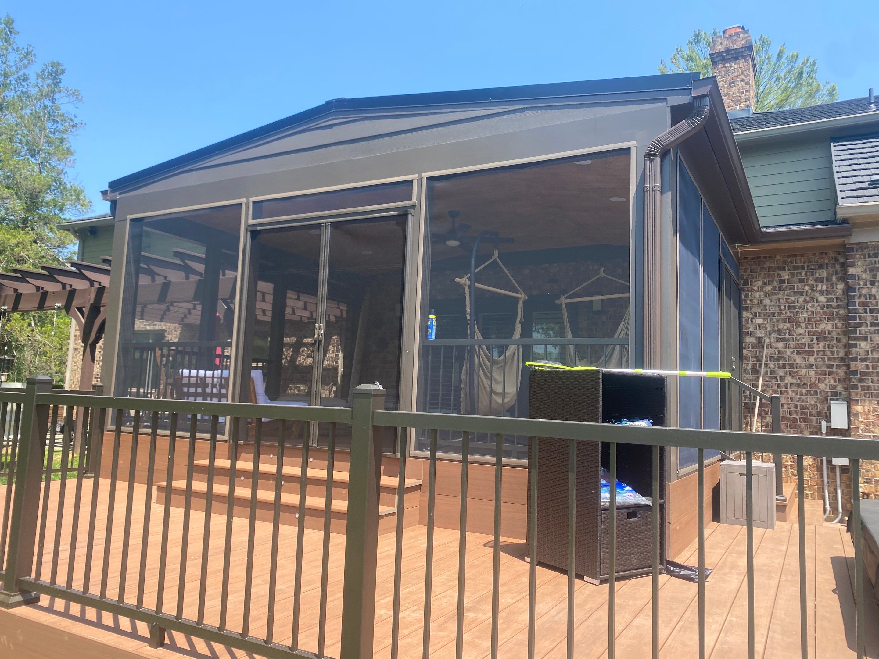 Deck/Screen porch Transformation using Timbertech by The Smet Companies, LLC