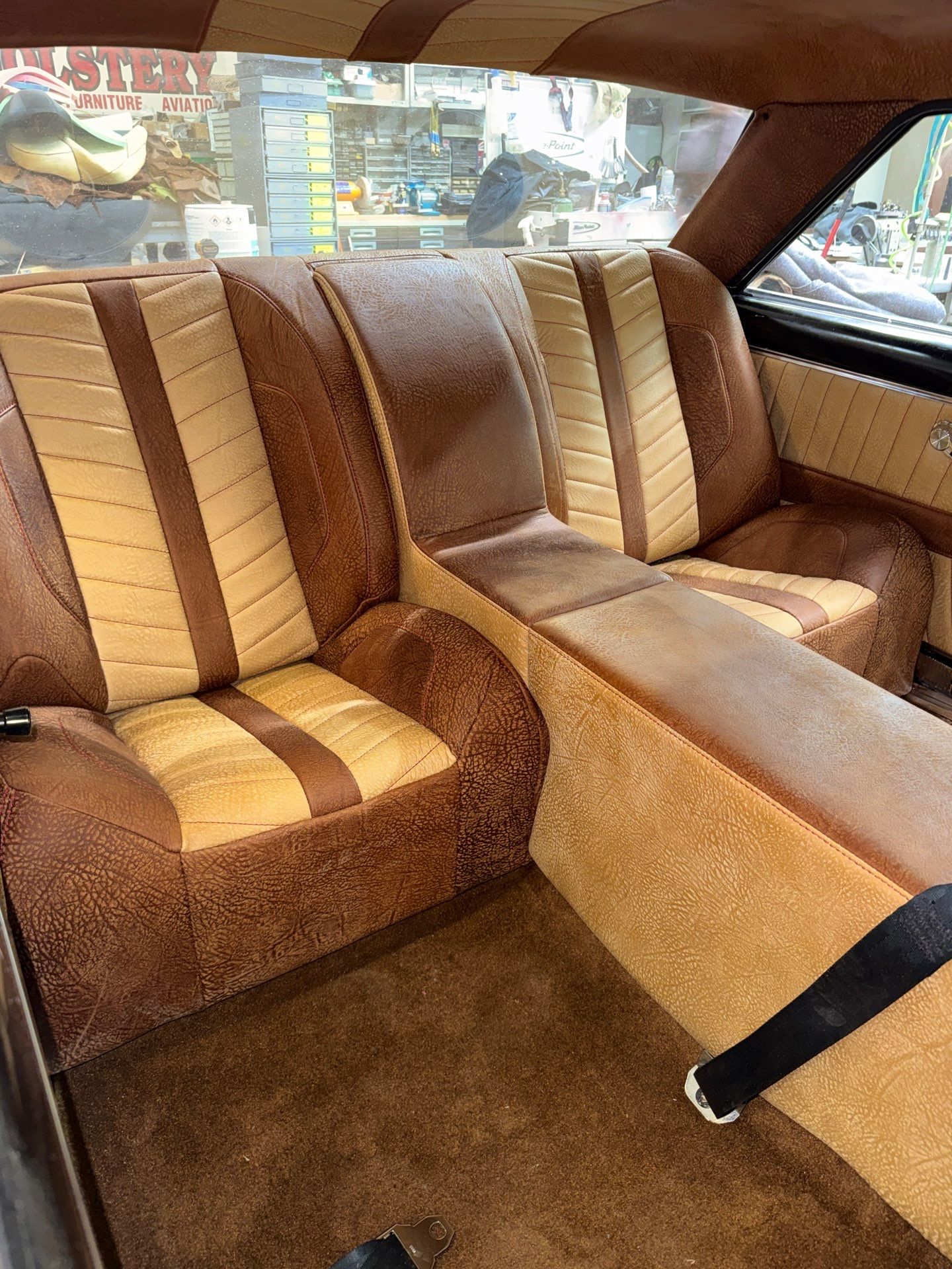 1963 Nova SS Custom Leather Interior  by Rocky Mountain Upholstery Co