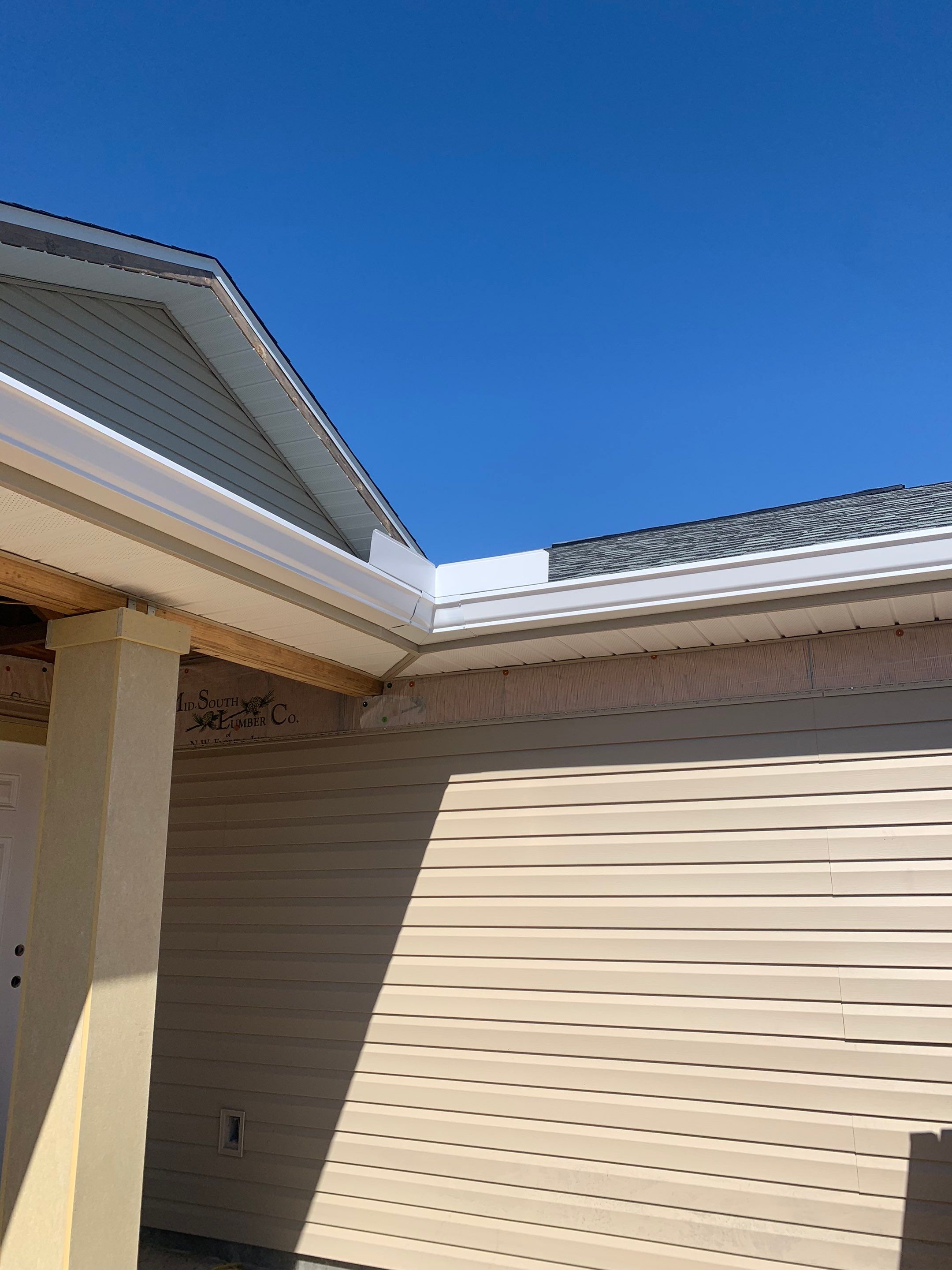 Soffit and Fascia Replacement and Gutter Installation using K-Style Gutters by Gutter Professors