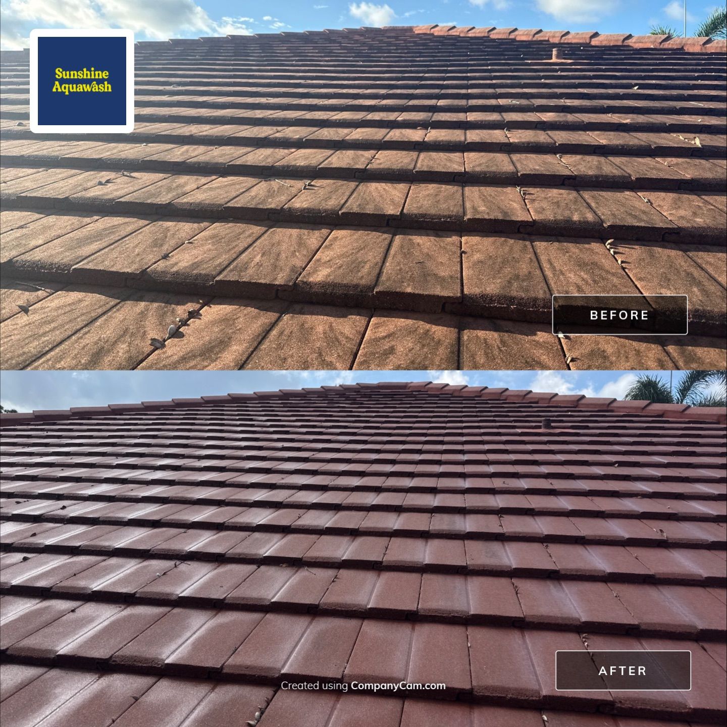 Tile Roof, Driveway & Patio Cleaning – Vivienda at Bradenton I by Sunshine AquaWash
