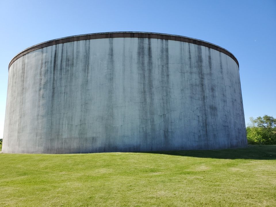 Water tank cleaning by Northern Power Washing LLC.