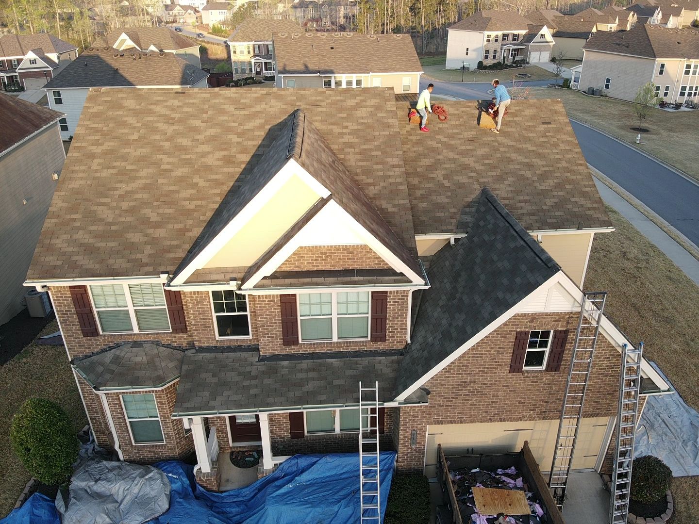 Residential Roofing Installation using Owens Corning by Inspector Roofing and Restoration