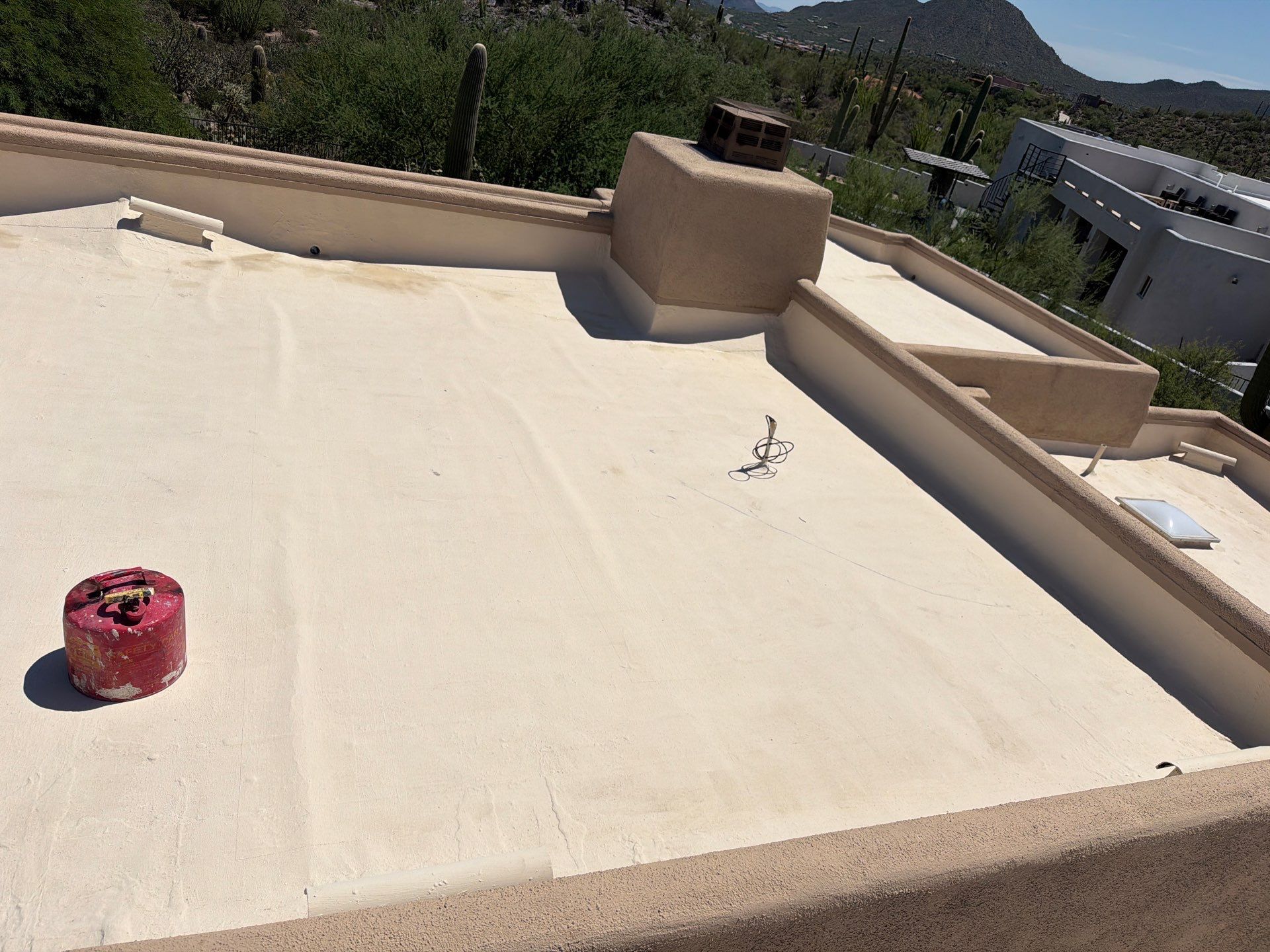 Residential Flat Roof Elastomeric Coating and Restoration in Tucson