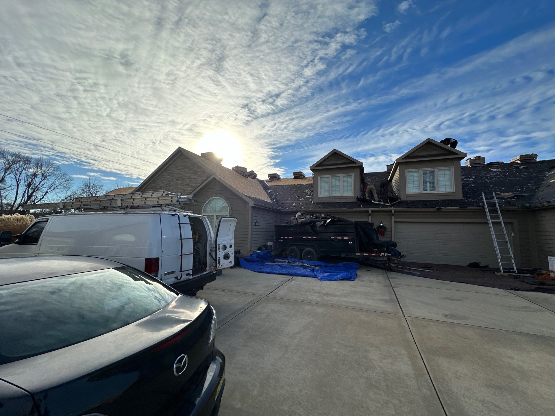 Installation of New Roof by H&F Exteriors