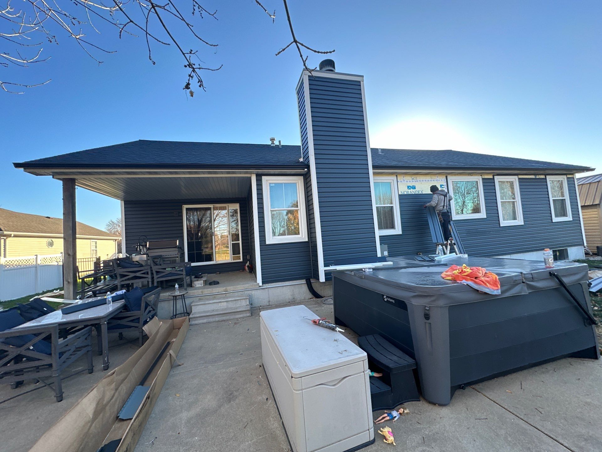 Installation of New Siding  by H&F Exteriors