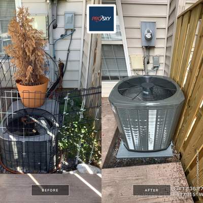 Central Air Conditioning Installation using Trane