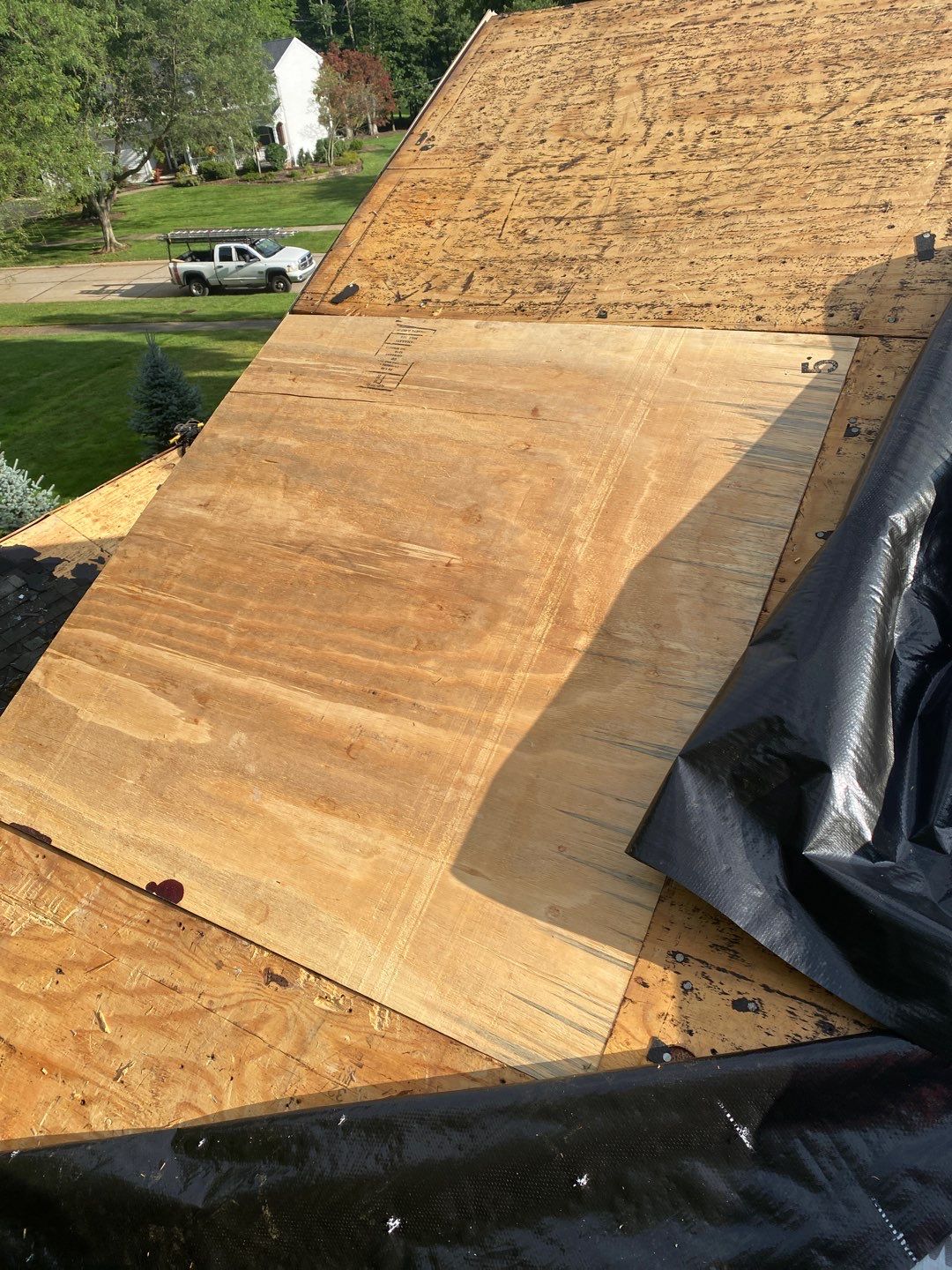 Residential Roofing Installation using owens corning duration, Harbor Blue by Absolute Roofing and Construction