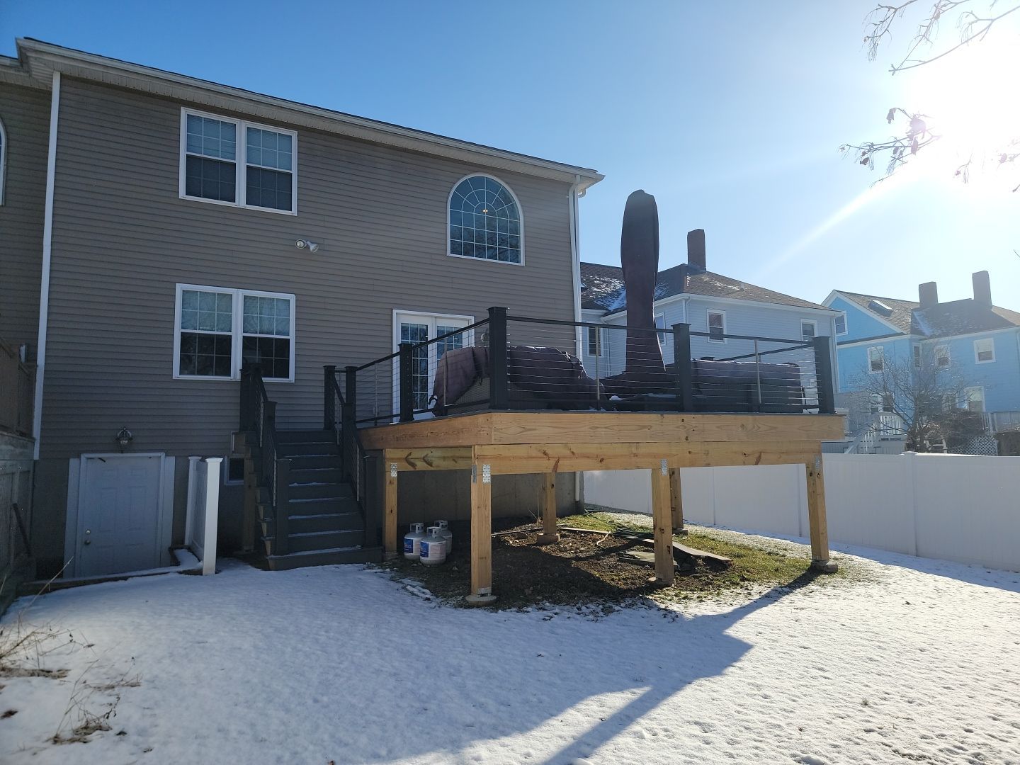 Deck Construction using Trex Decking by UBrothers Construction