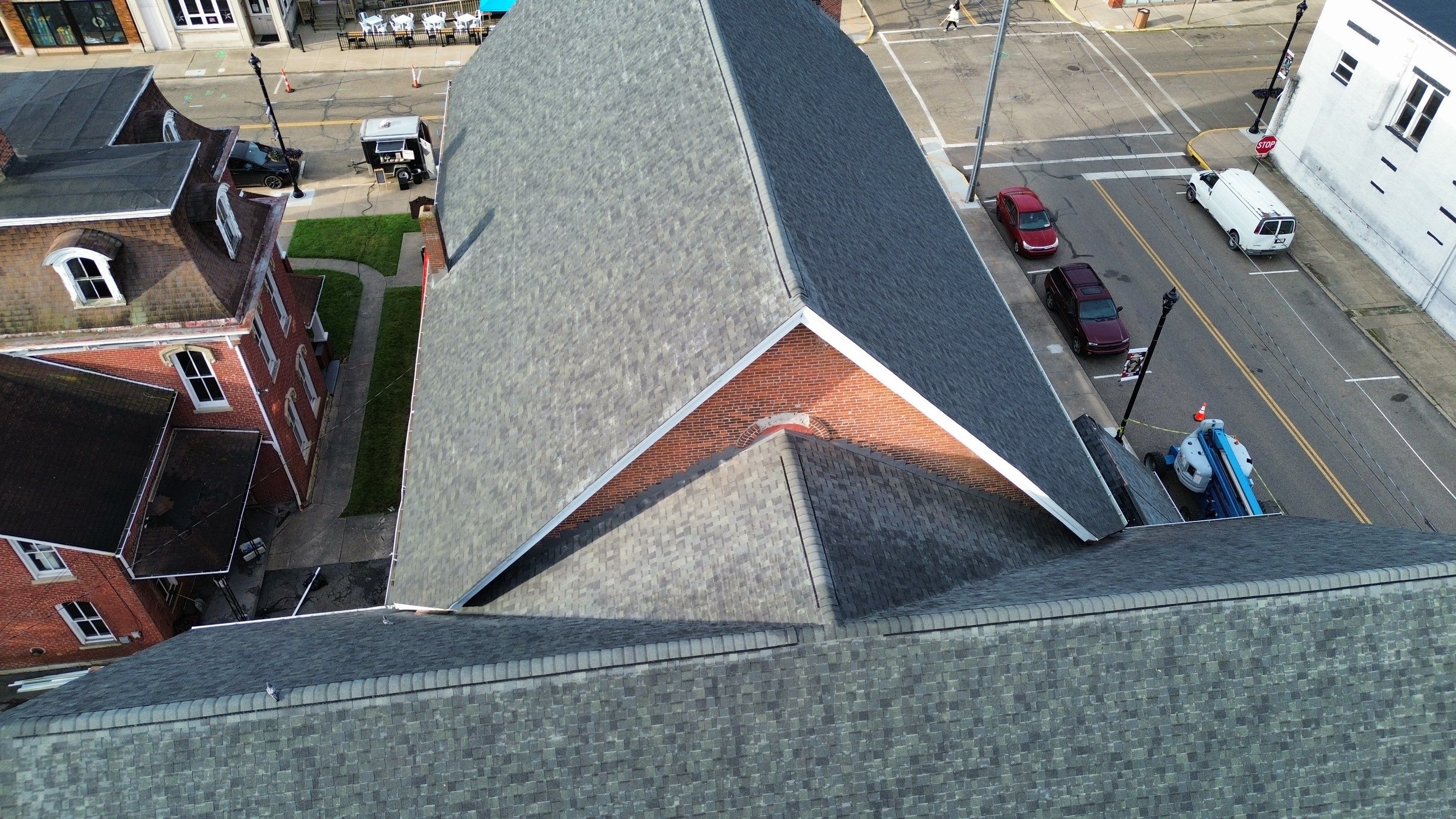Commercial Roofing Installation using Duration Series Shingles - Estate Gray by RoofX 