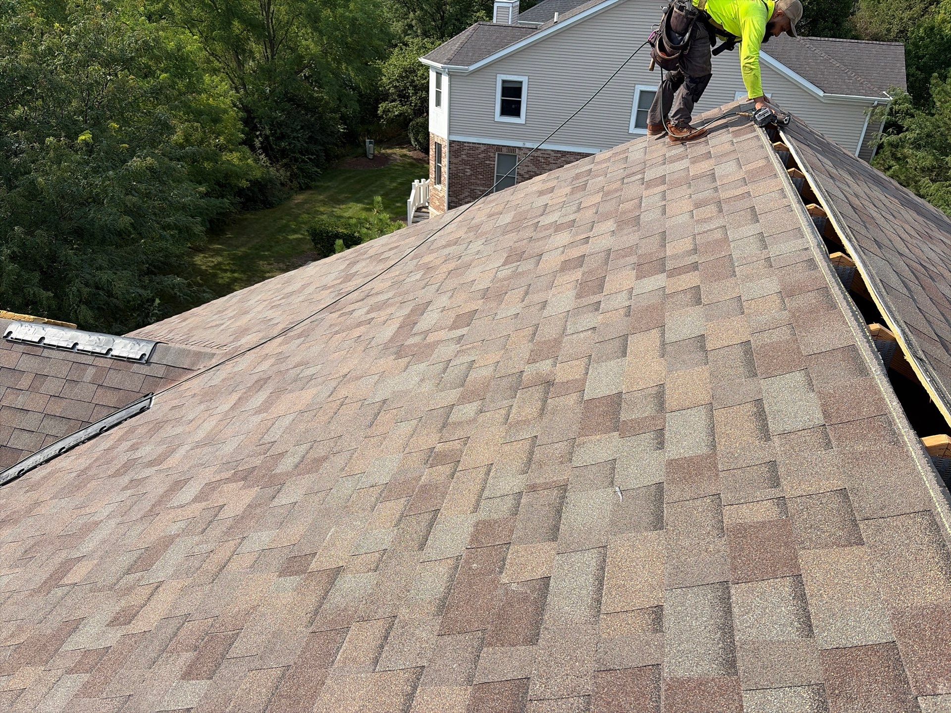 Architectural Asphalt Shingle Roof Replacement in Lisle by Pro Home Services Inc