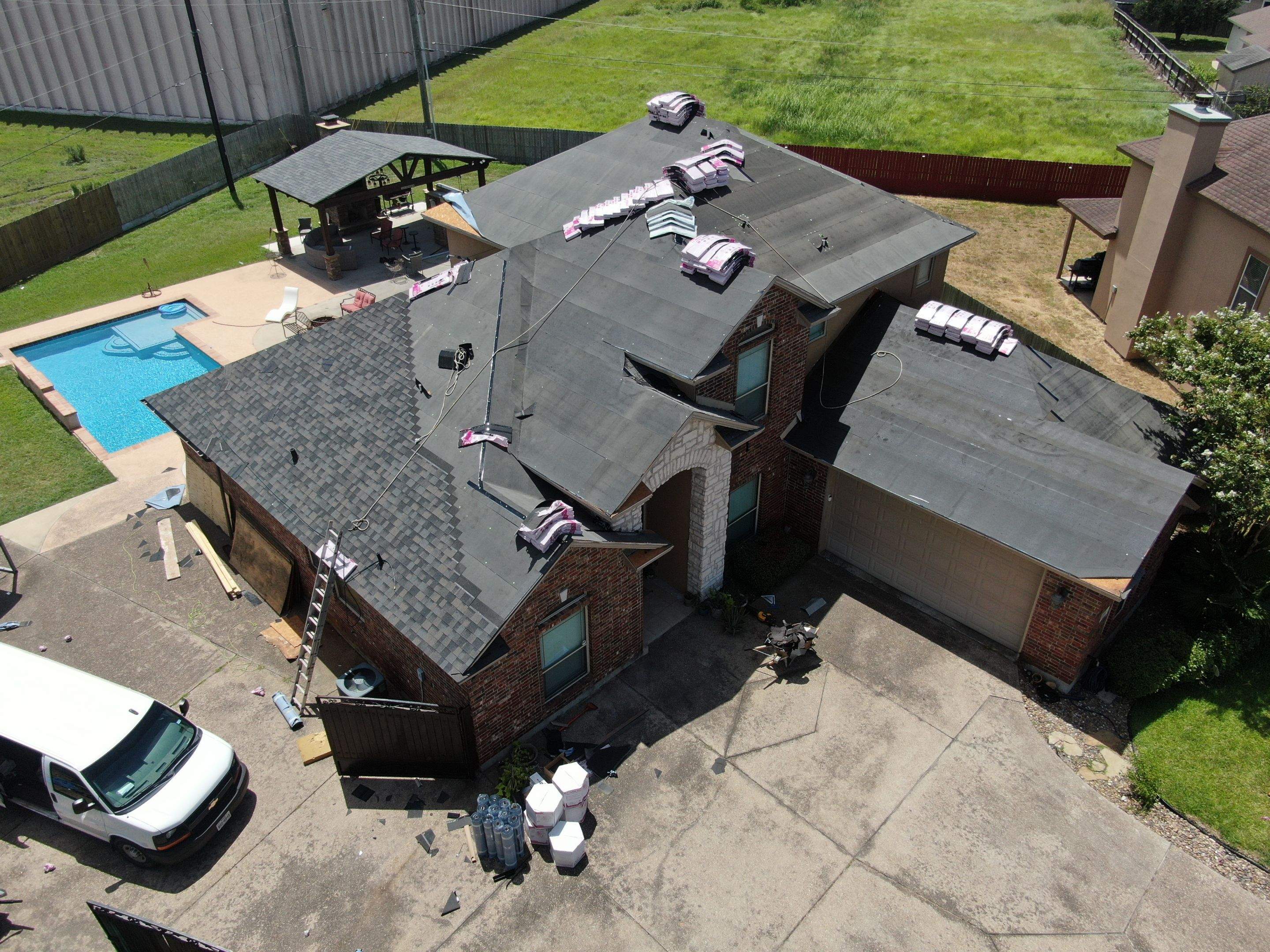 Flashing Stucco above the Roof by Bayfront Roofing and Construction