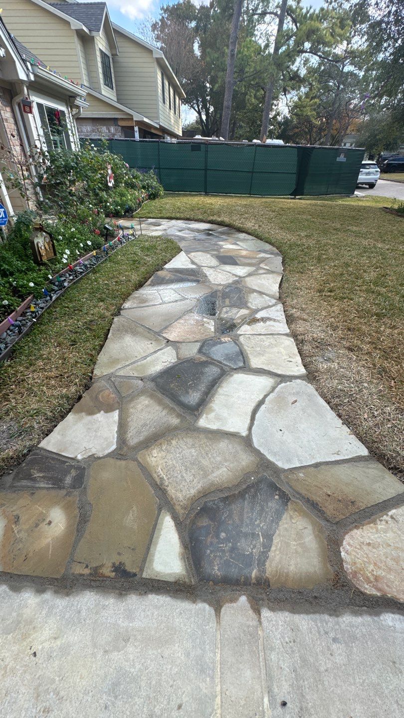 Project Case Review: Flagstone Walkway & Property Access Restoration by Texas Urban Elements