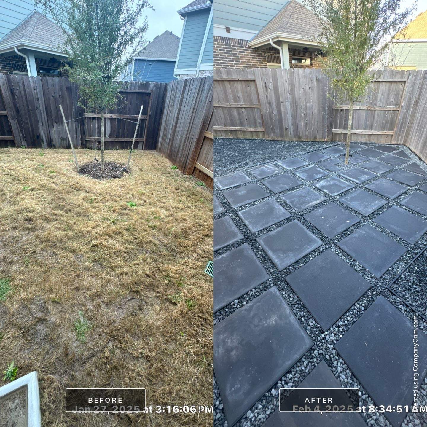 🌿💧 Mary Anne’s Backyard Upgrade – Drainage & Gravel Solution  Every great outdoor space starts with a strong foundation—and for Mary Anne, that meant tackling her backyard drainage challenges first.  Our team stepped in to improve the current drainage system, ensuring stormwater flows naturally away from the foundation. This not only protects the property but also sets the stage for a long-lasting, low-maintenance backyard.  Once the flow was under control, we moved on to creating a new gravel area, complete with fresh leveling, grading, and compaction. By combining proper drainage with durable materials, we built a space that’s as functional as it is clean and polished.  🛠 Project Highlights  Drainage Improvements – installed PVC system to redirect water and prevent pooling.  Gravel Installation – black star gravel compacted over weed blocker for strength and beauty.  Paver Additions – functional stepping areas designed for both style and convenience.  Material Upgrades – premium weed blocker, bend-a-board edging, and drainage stacks.  ✅ Result: Mary Anne now enjoys a backyard that is secure, low-maintenance, and ready for future features like a fire pit or expanded patio.  💡 At Texas Urban Elements, Alejandro and his team of handcrafted specialists focus on long-term solutions—blending design, drainage, and durability into every project.  📢 Ready to protect your home while upgrading your outdoor space? Let’s design your solution today. by Texas Urban Elements