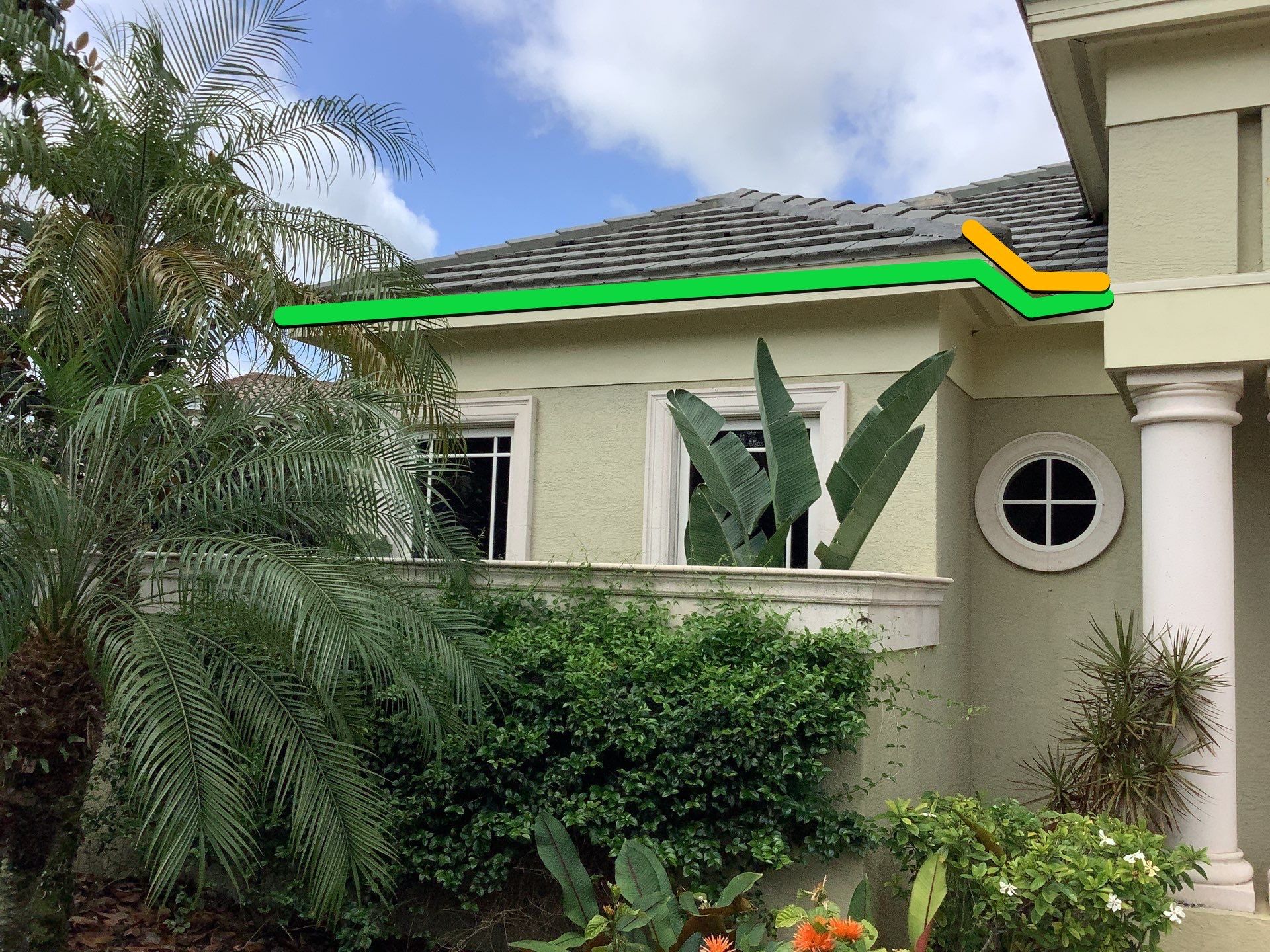 Gutter Project 7 inch seamless gutters using Cameo Gutters in Sarasota FL by Gutter Professors