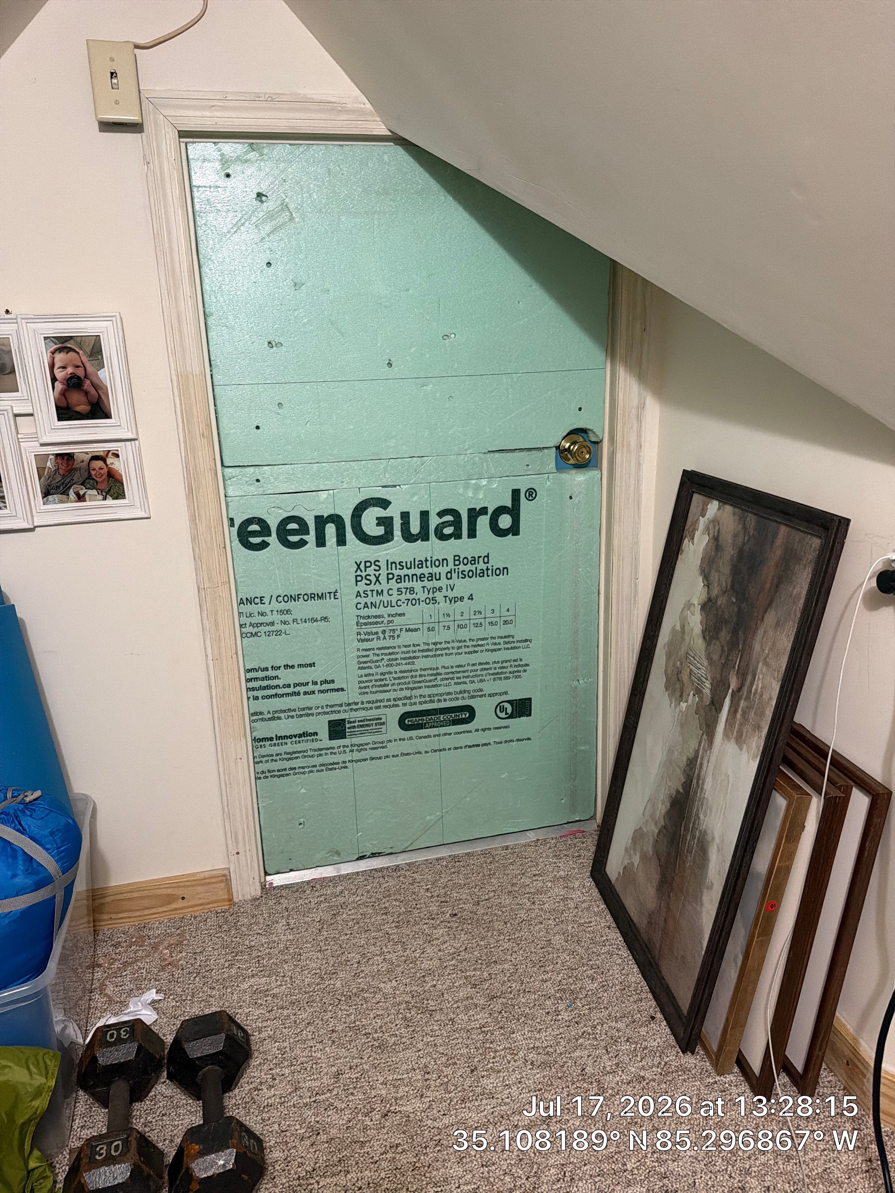 Attic Insulation and Knee Wall Access Panel Sealing in Chattanooga by CompanyCam Sales Demo