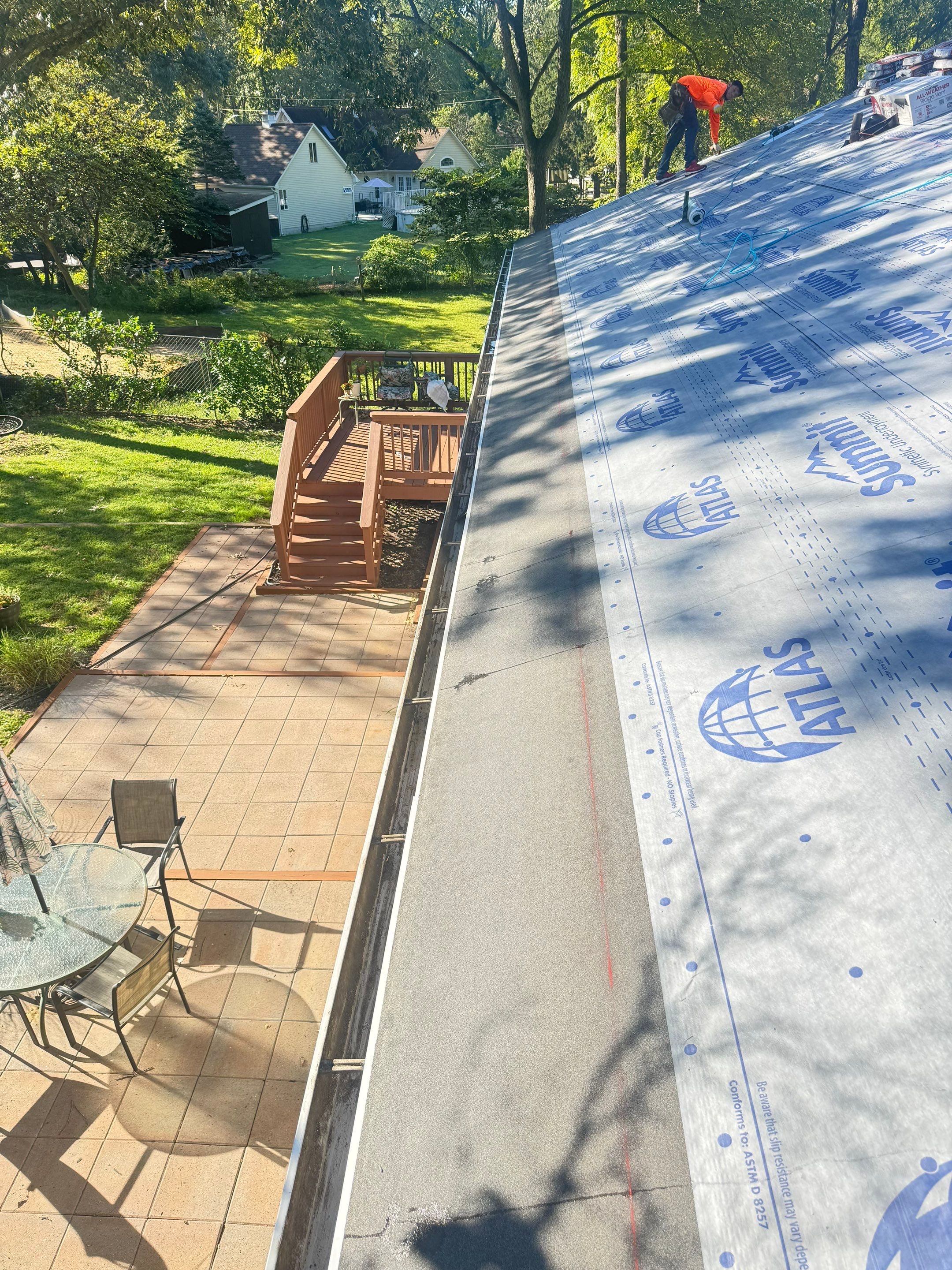 Full Roof Replacement and Gutter Guard Installation in Pasadena, Maryland by First Chesapeake Roofing