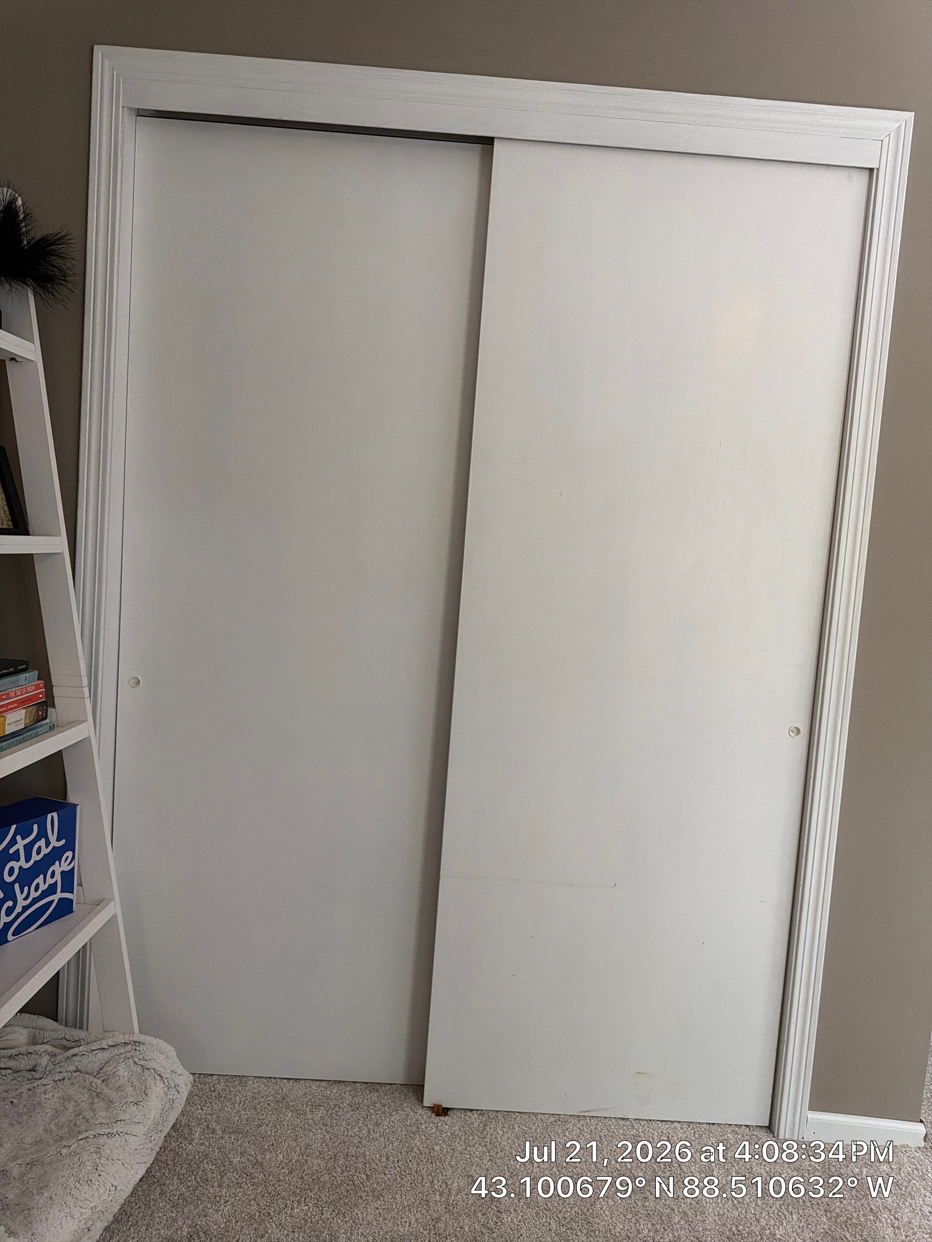 White Sliding Closet Door Installation and Interior Updates in Oconomowoc by CompanyCam Sales Demo